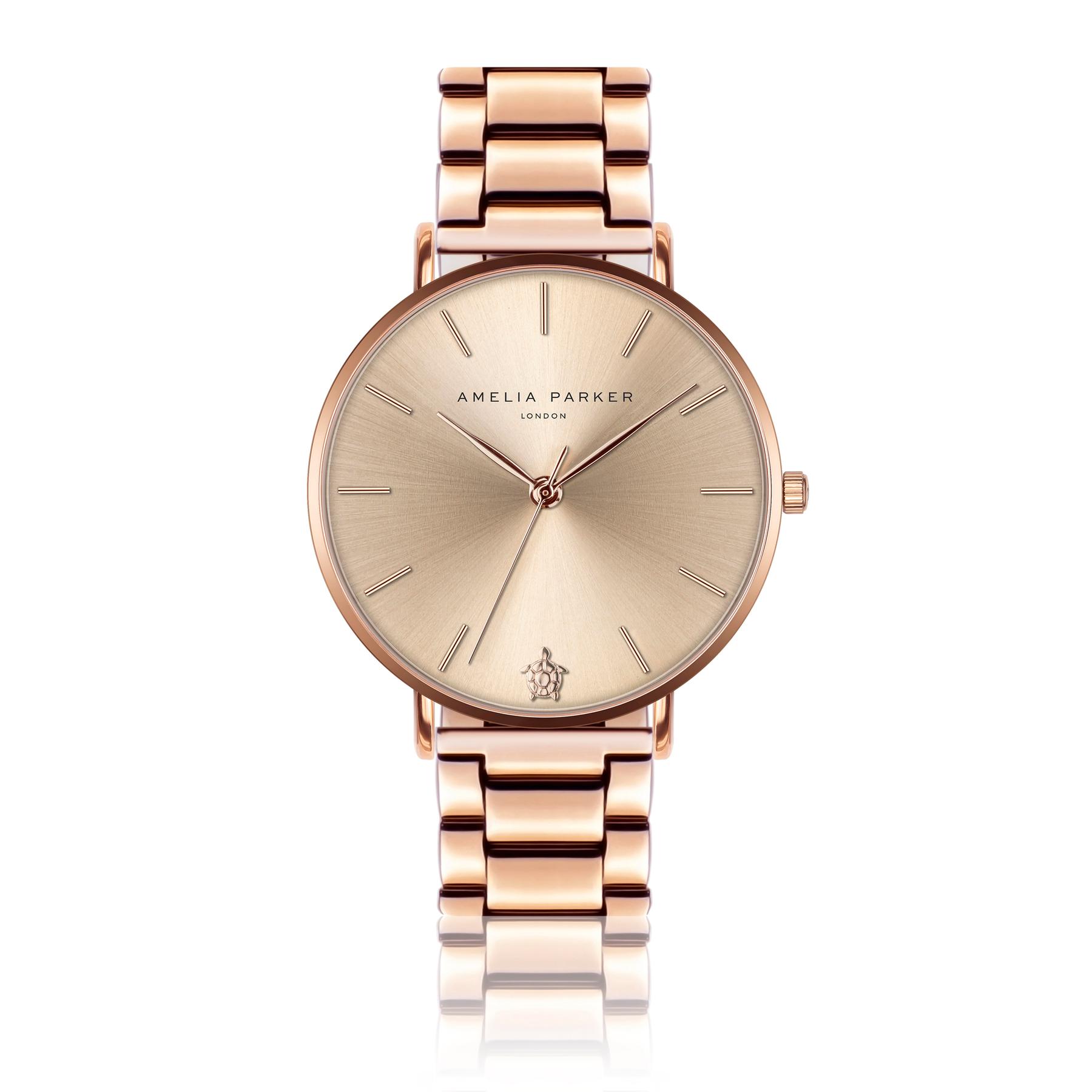 7753311696181 - Damenuhr Gold Sky Link