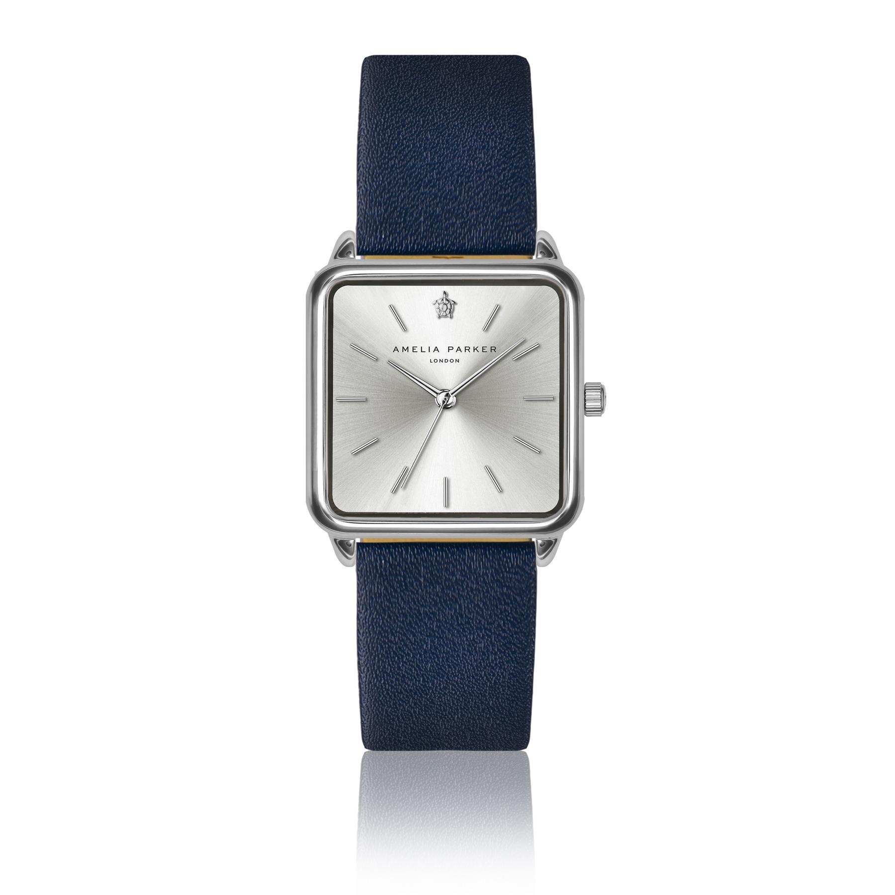 7753311407855 - Lederuhr Frau Plaza Dark blue