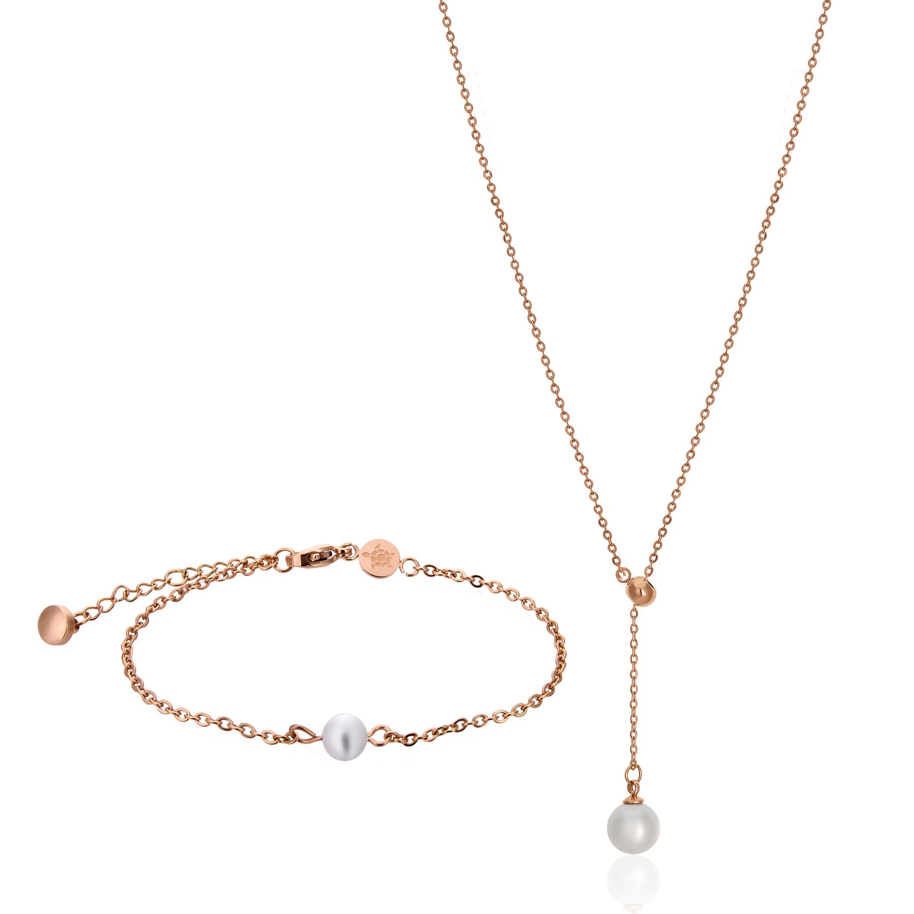 7753311556287 - Set aus Halskette und Armband für Frauen Raindrop