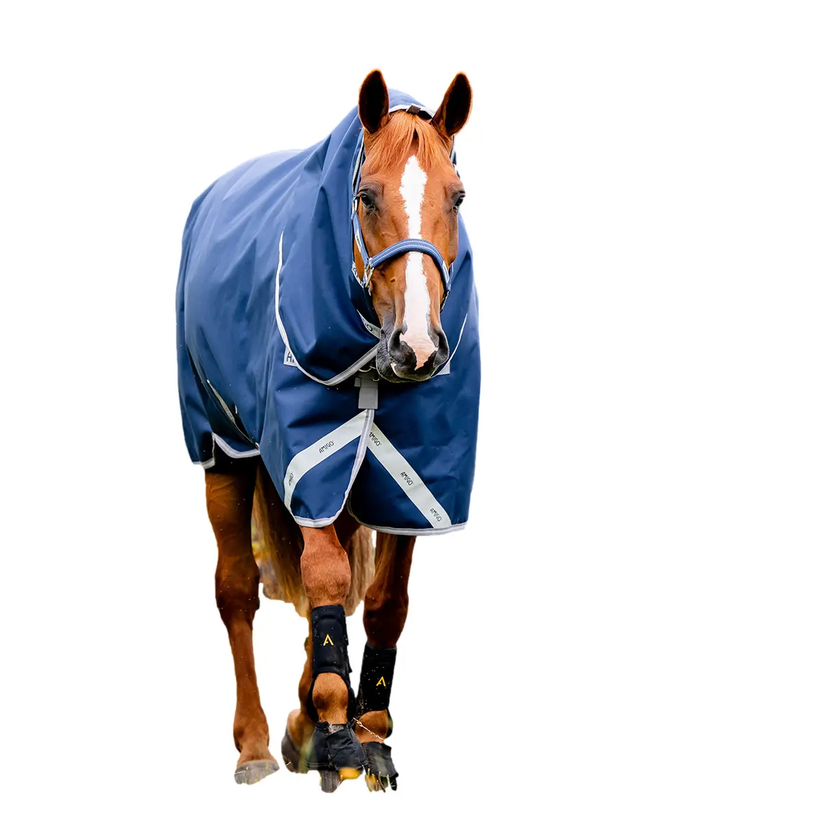Meilleurs prix pour Couverture d'extérieur imperméable avec couvre-cou pour cheval Amigo Heavy 400g