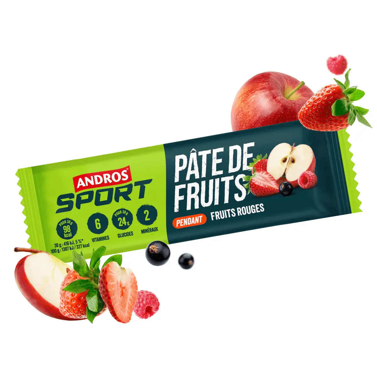Pâte de Fruits Andros Sport Fruits Rouges