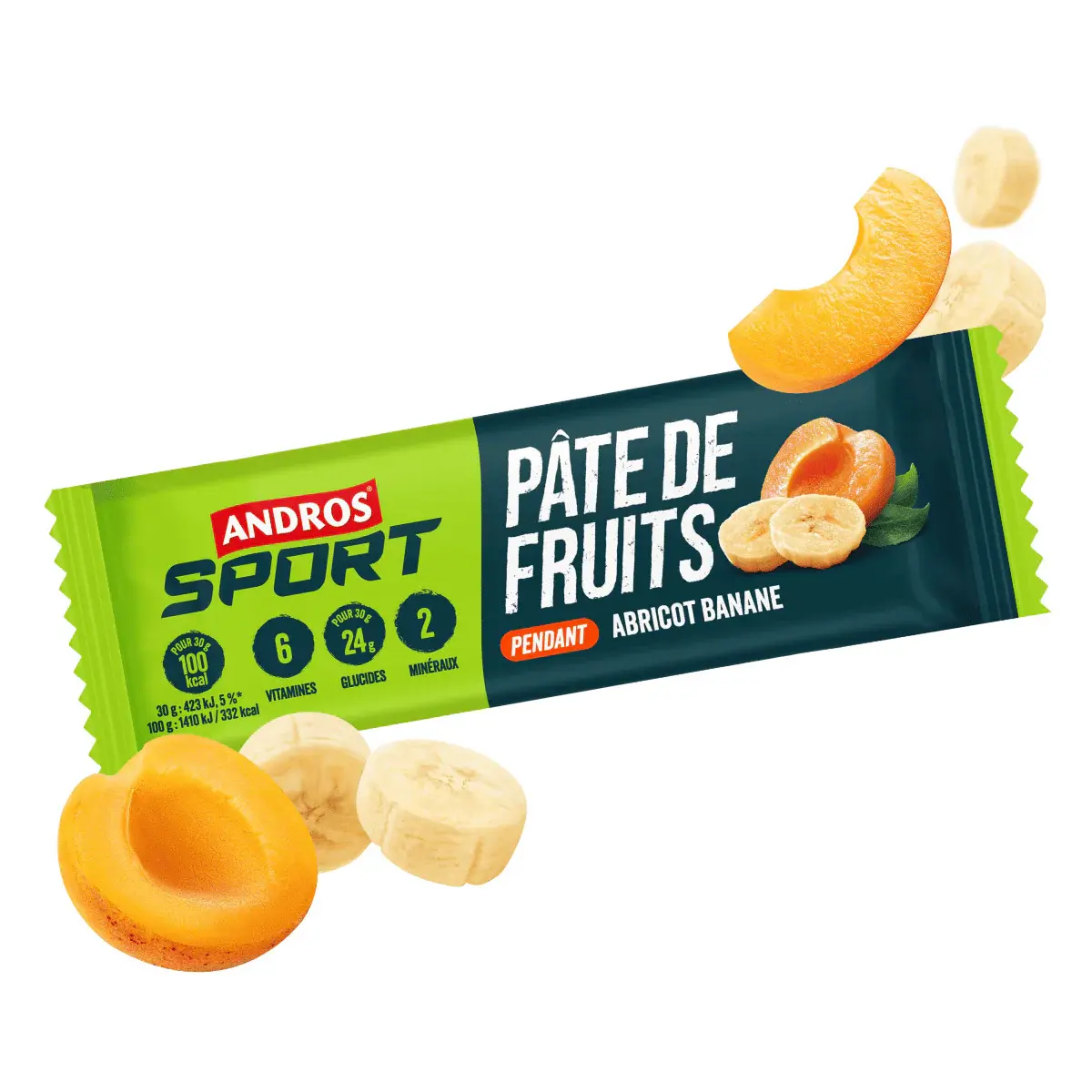 Pâte de Fruits Andros Sport Abricot Banane