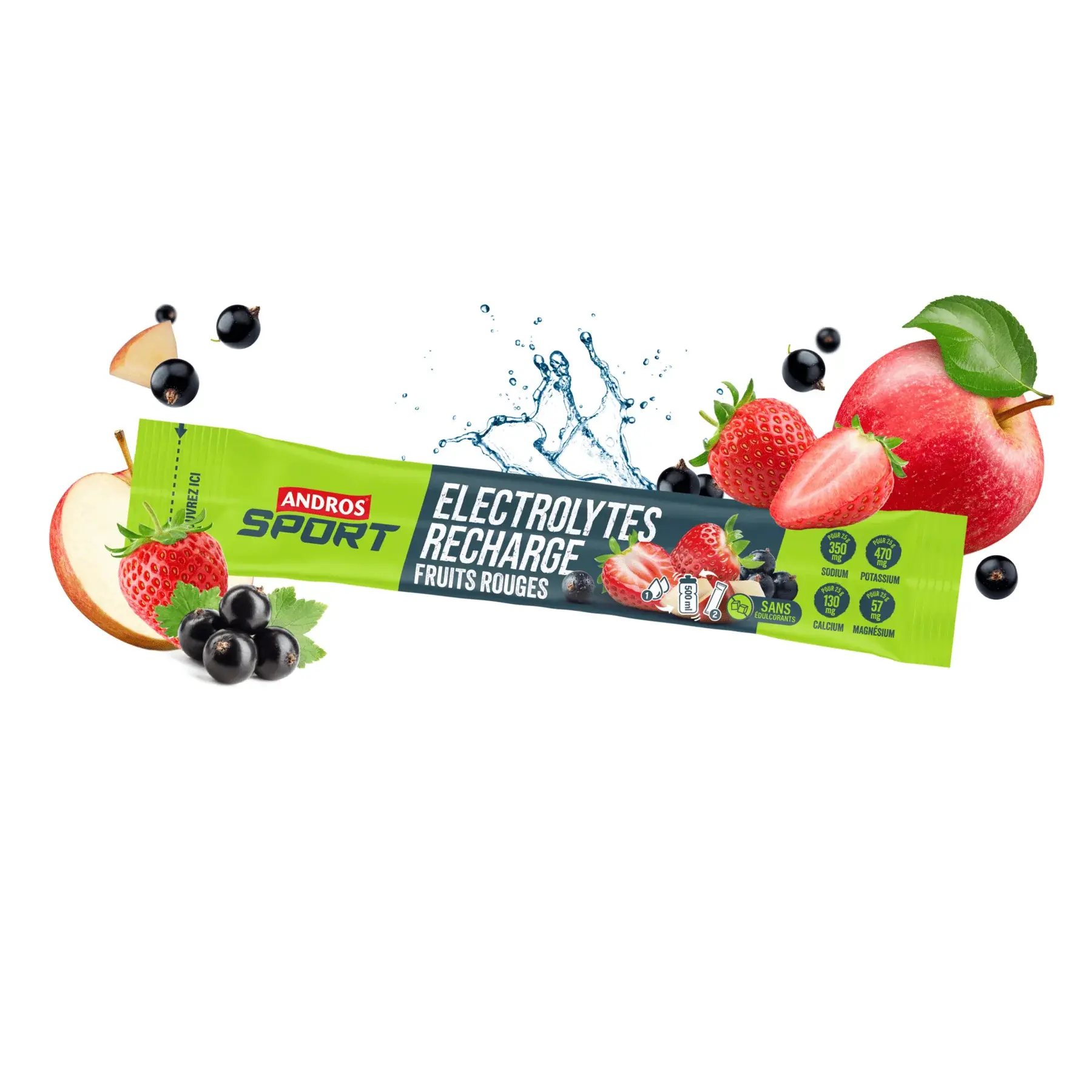 Elektrolyte Andros Sport Recharge Fruits Rouges