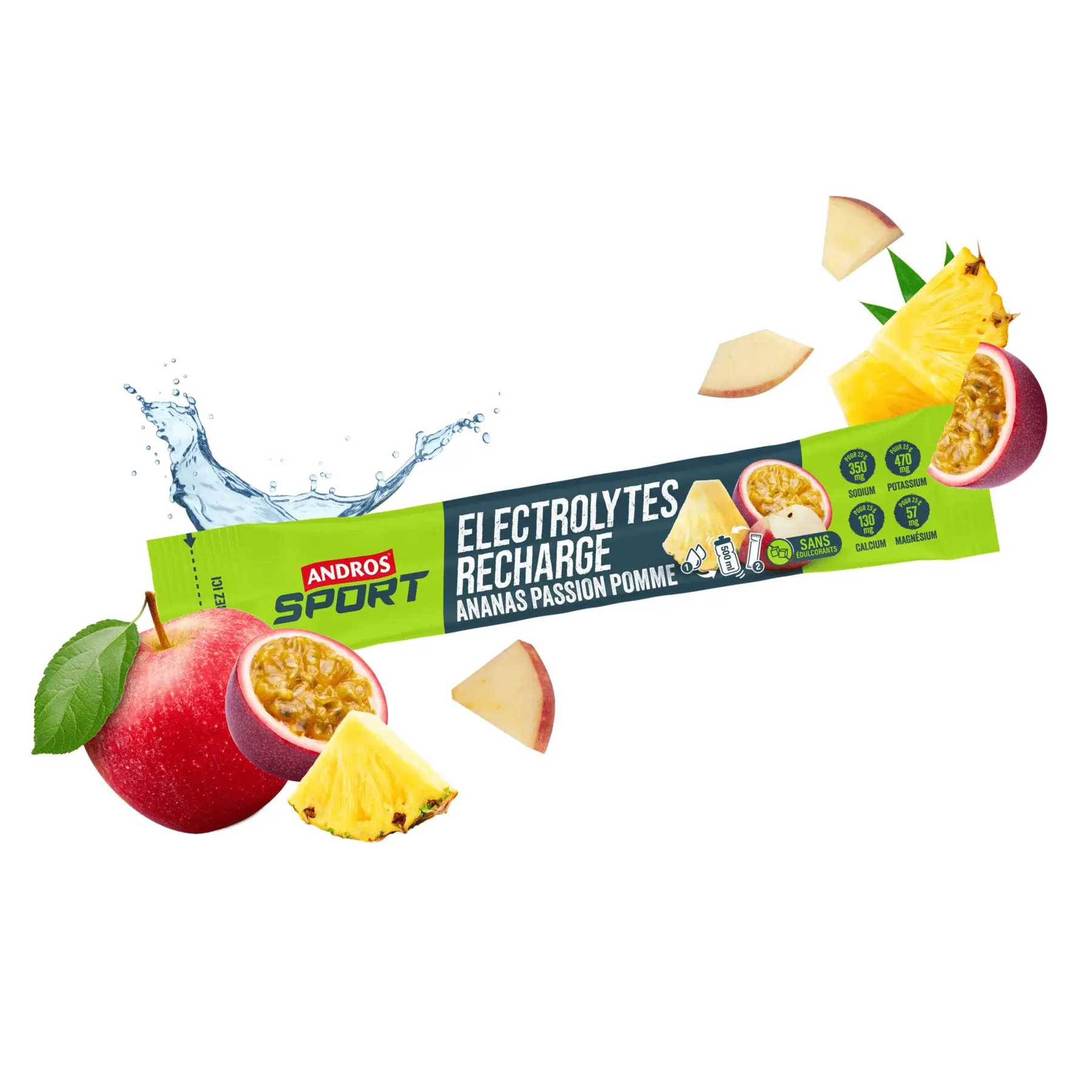 Elektrolyte Andros Sport Recharge Ananas Passion Pomme
