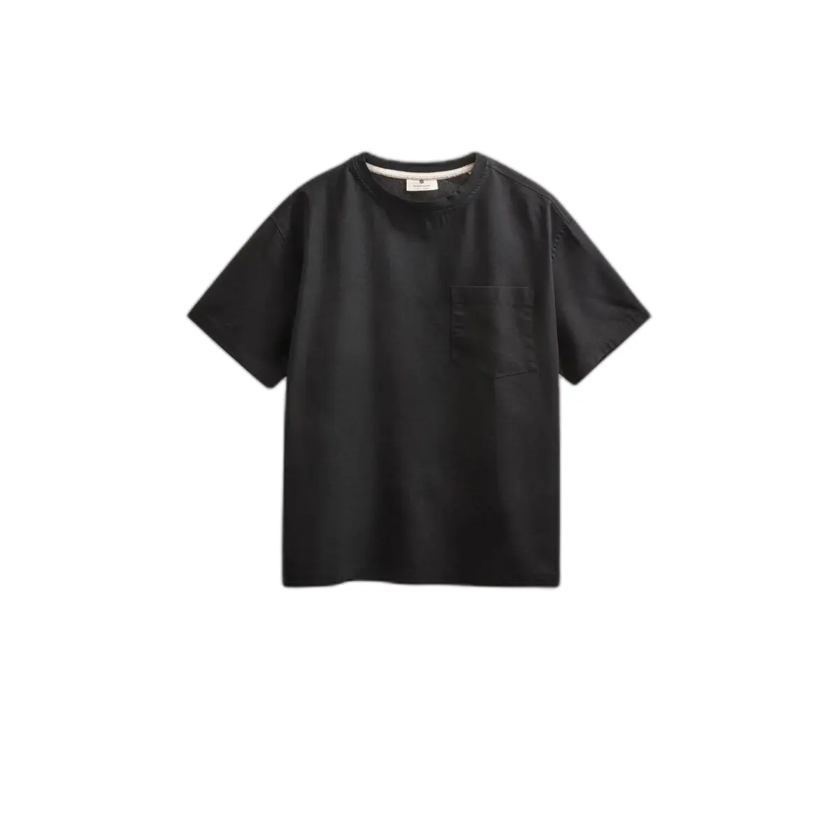 Image of T-Shirt aus Baumwolle, Viskose und Leinen Anerkjendt Villads