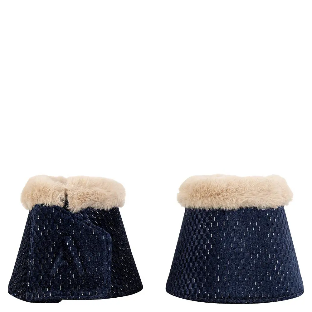 Anky Bleu Closed Velvet Bell Boots For Horses Atb25009