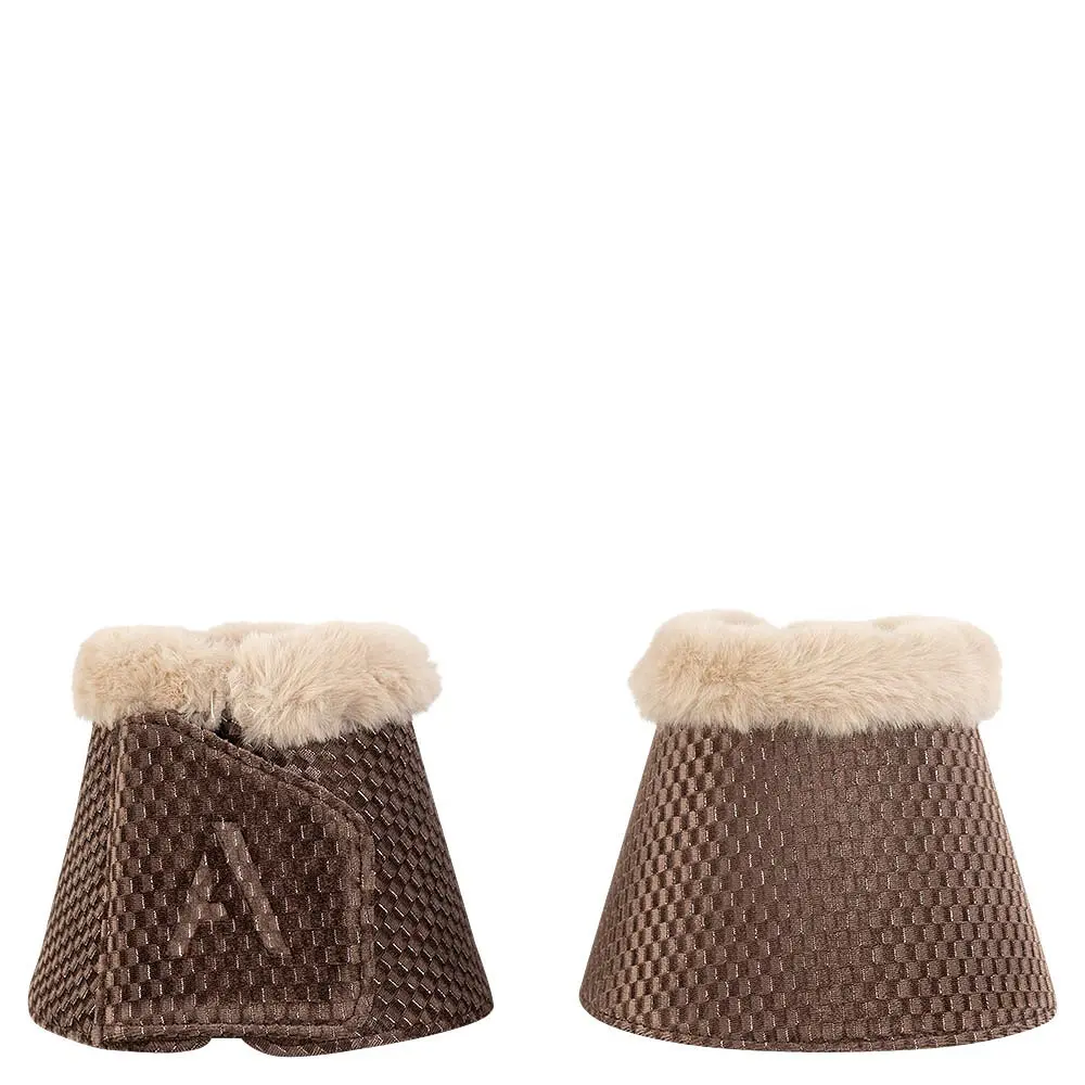 Anky Marron Closed Velvet Bell Boots For Horses Atb25009