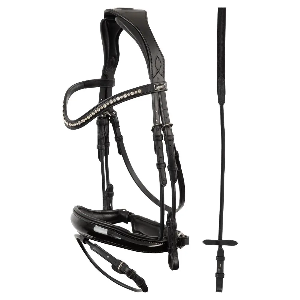 Anky Noir Combined Anatomic Noseband Bridles Comfort Fit