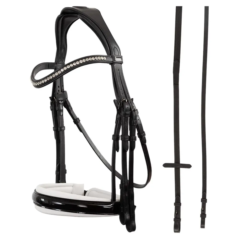 Bridons équitation double confortable inclinaison des rênes ANKY