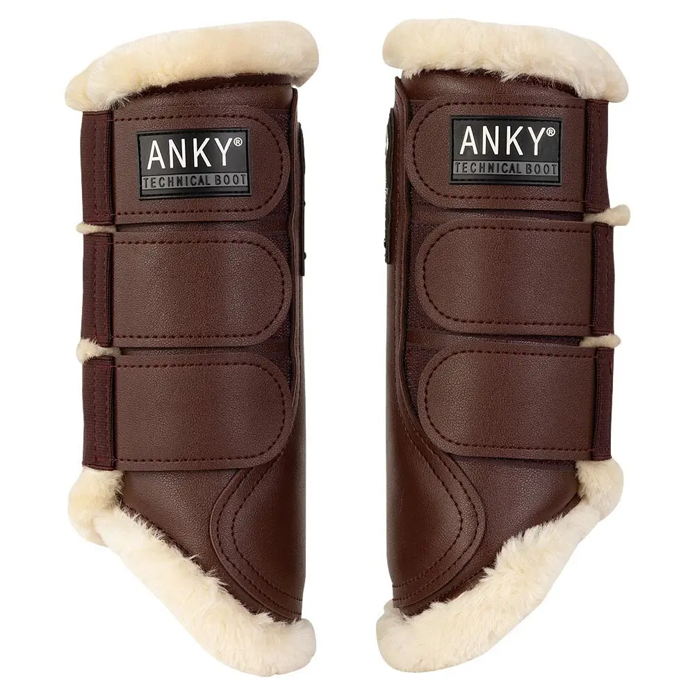Anky Marron Impact Active Gel Closed Horse Boots