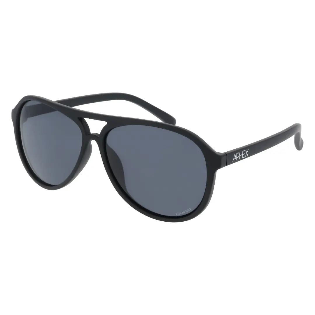 Aphex Unisex Noir Sunglasses Poppy