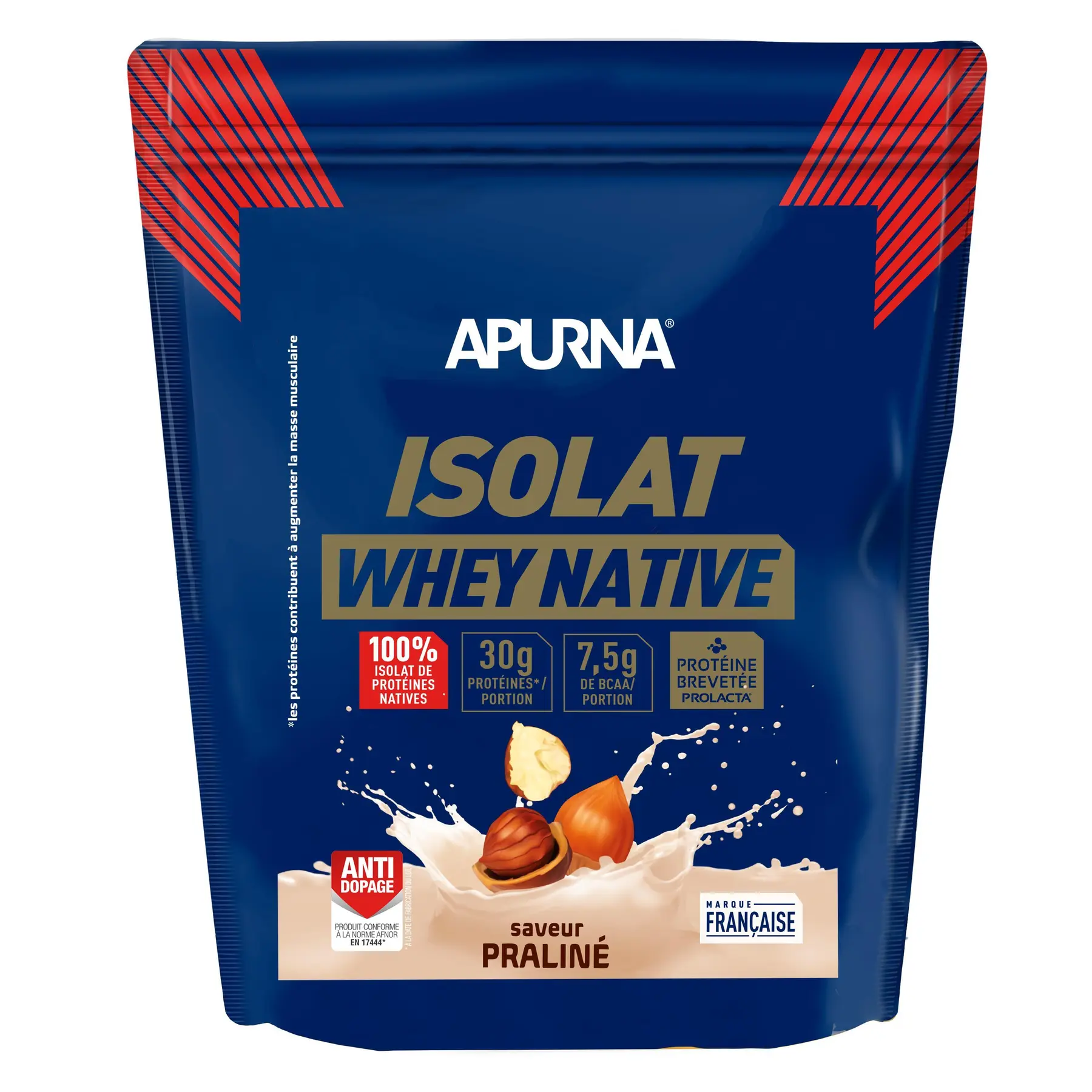 Apurna Bleu Protein Nutrition Praline Flavor Isolat Native