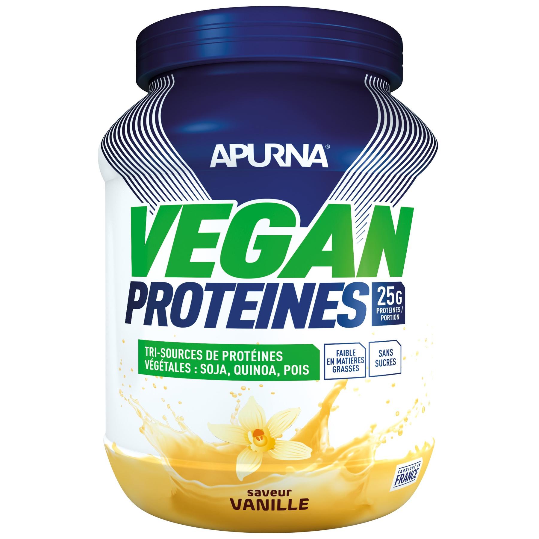 Velo Store - UK Vegan protein Apurna Vanille - Pot 600g | Extra 10% off with Subscription, Postage £16.79 to UK Fedex.