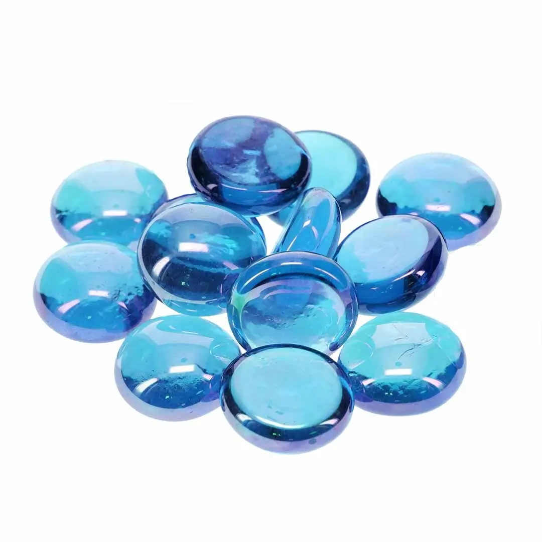 Aqua Della Bleu Glass Pebbles For Aquarium