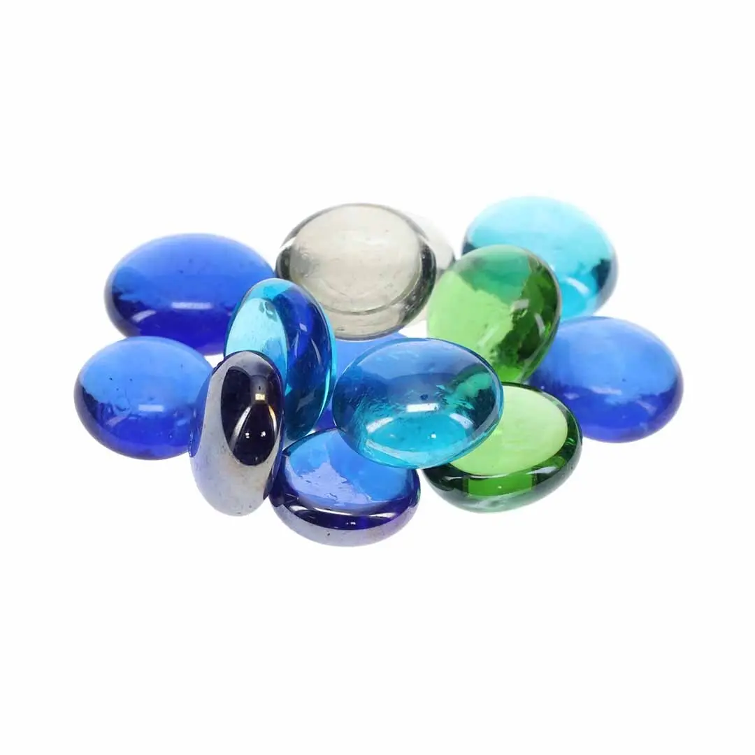 Aqua Della Bleu Glass Pebbles For Aquarium
