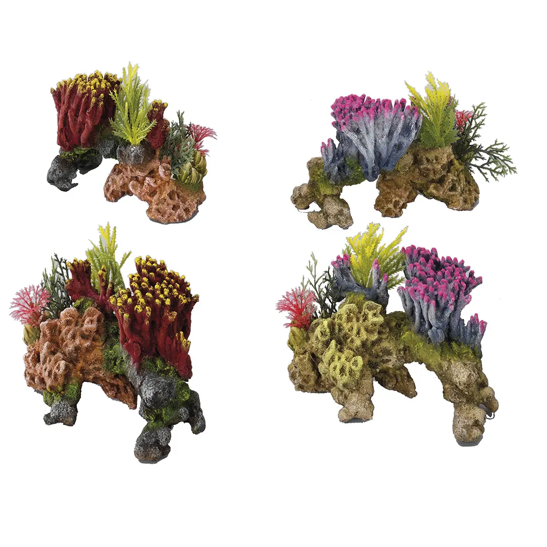 Meilleurs prix pour Décoration d'aquarium Aqua Della Coralset Medio (x8)