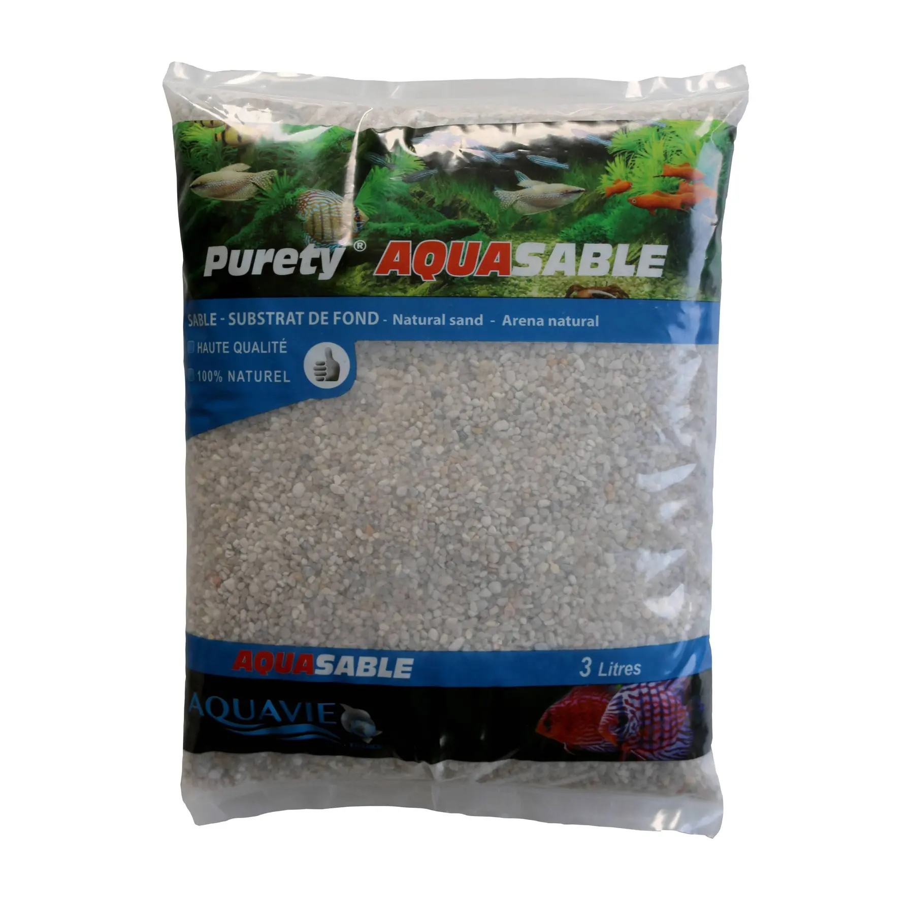 Substrat d'aquarium sable naturel Aquavie Aquasable