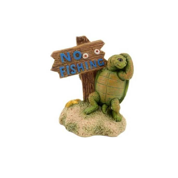 Comparer les prix de Décoration pour aquarium Aquavie Fun Tortue Panneau
