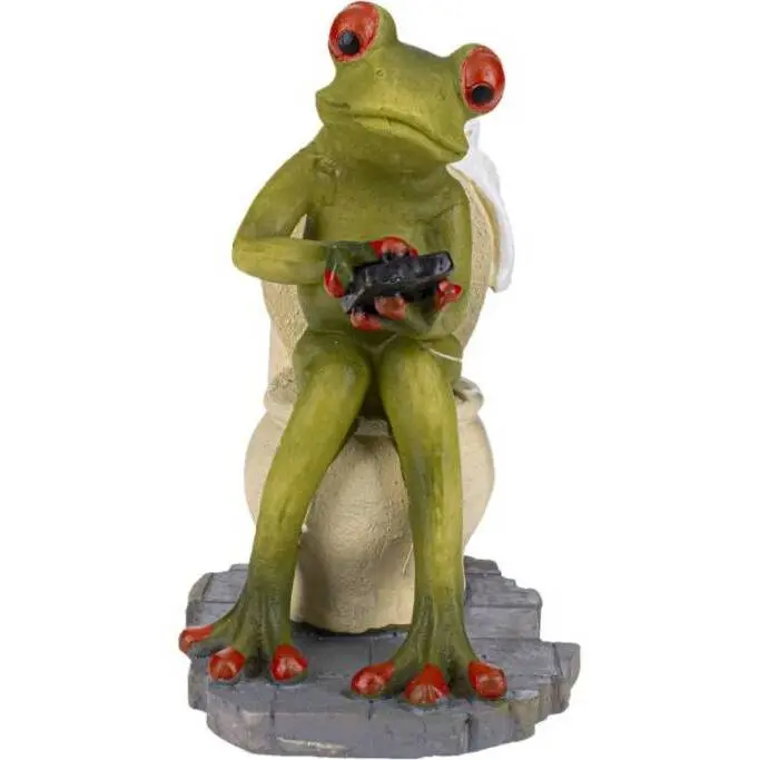 Comparer les prix de Décoration pour aquarium Aquavie Fun Grenouille Wc