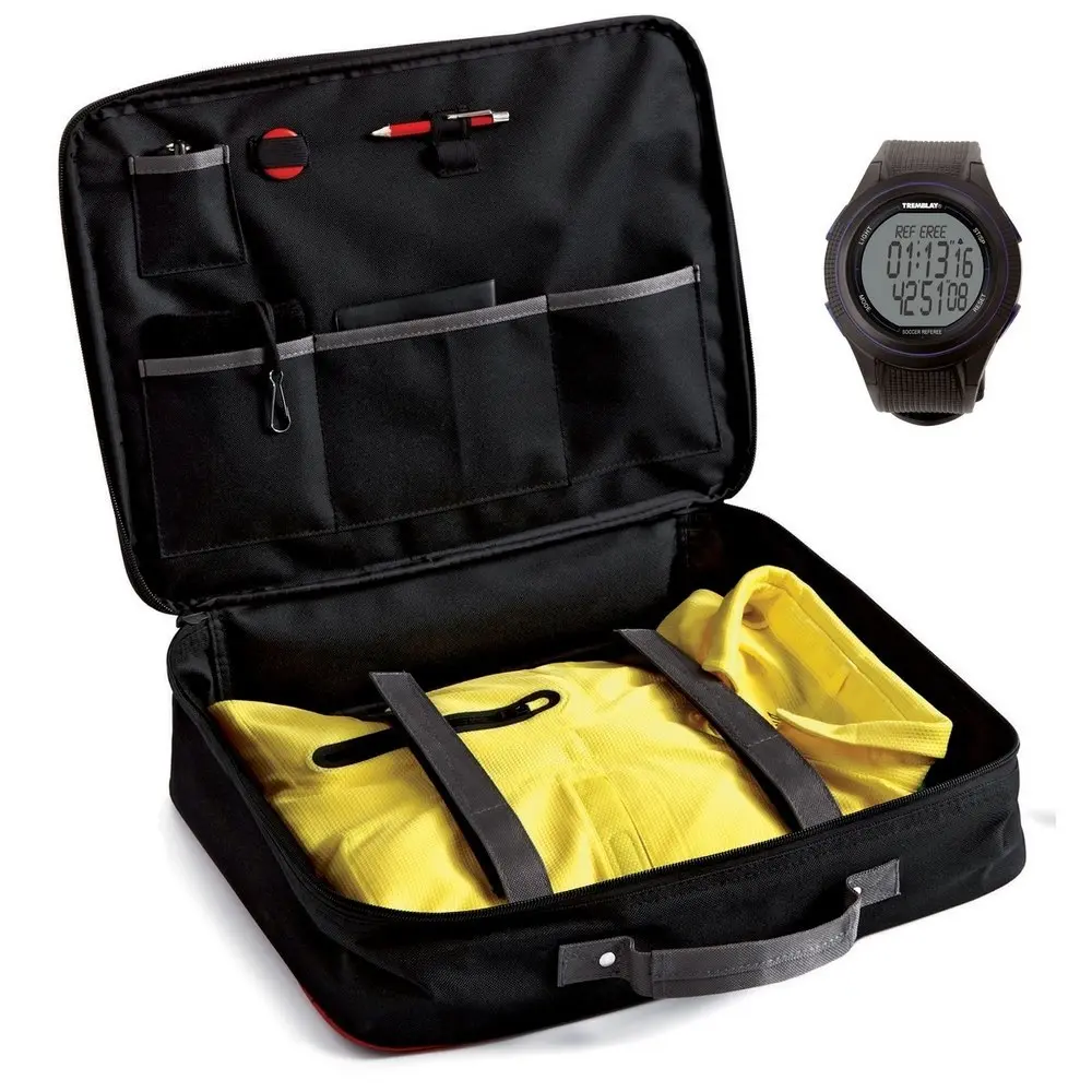 Tremblay Schiedsrichtertasche mit Zubehör und Uhr