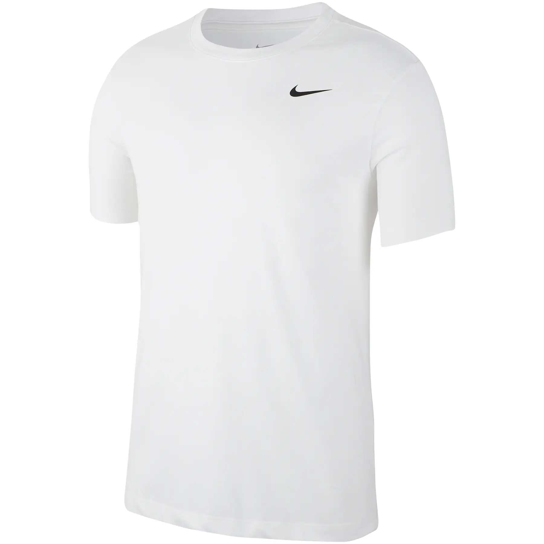 NIKE  Dri Fit Crew Solid Short Sleeve T-shirt Blanc M / Regular Homme