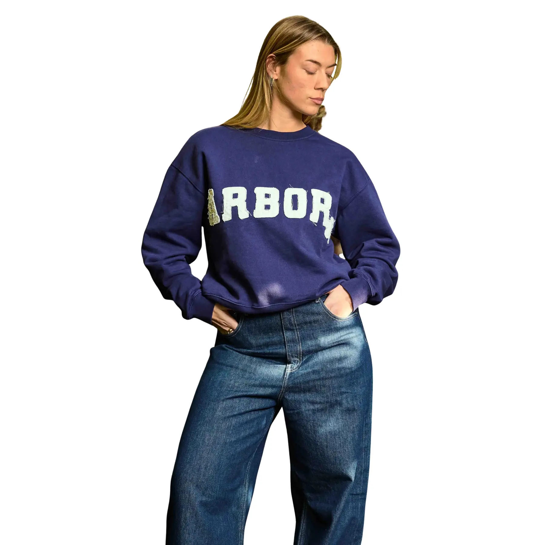 Image of Pullover Arbor Antwerp Distressed Flower