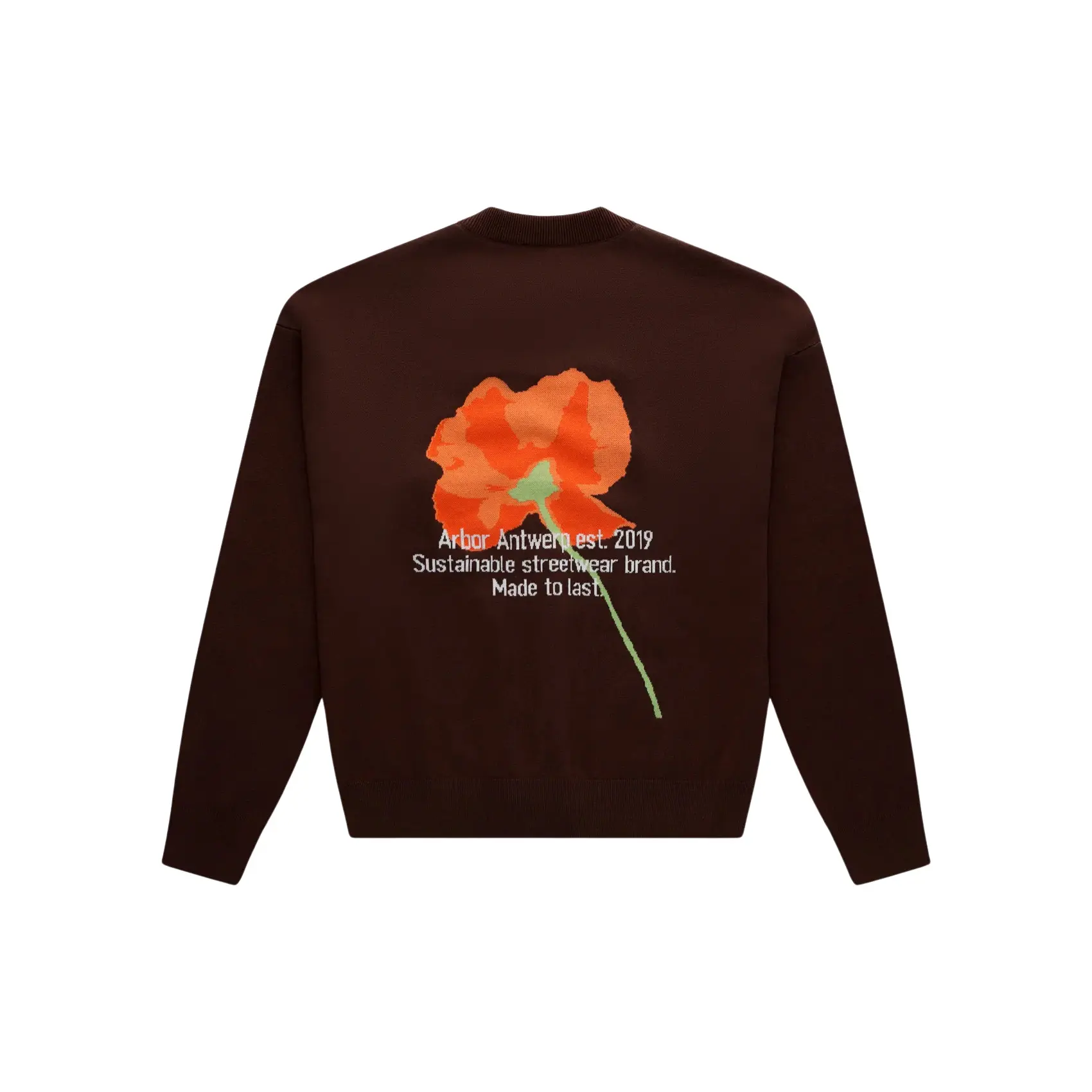 Image of Blumenmuster Rundhals-Pullover Arbor Antwerp