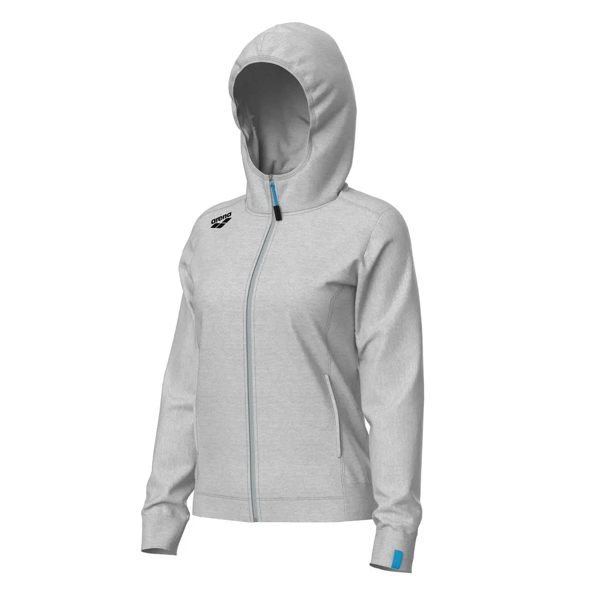 Arena Women's Gris Hooded Sweatshirt Team Panel