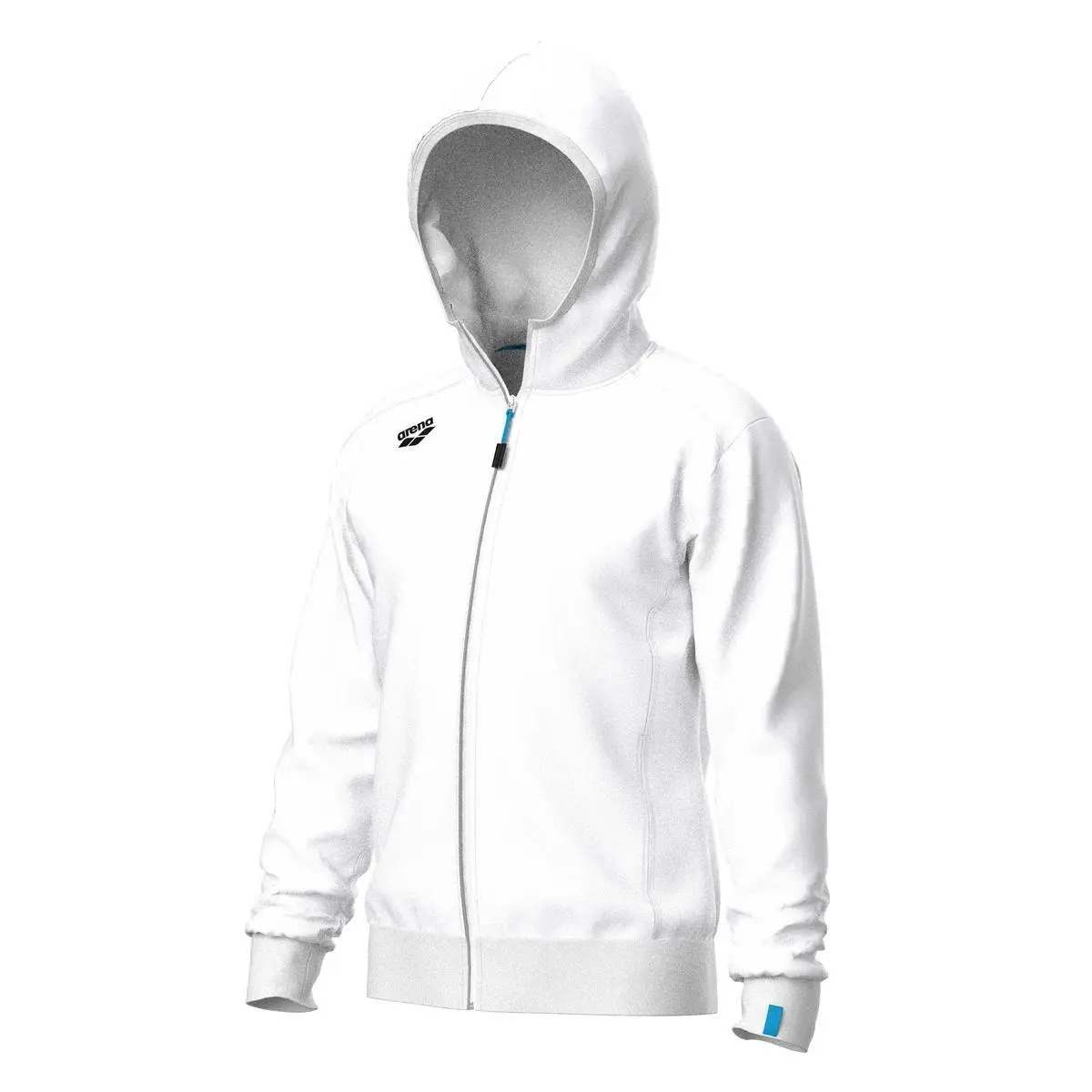 Arena Unisex Blanc Hooded Sweatshirt Team Panel