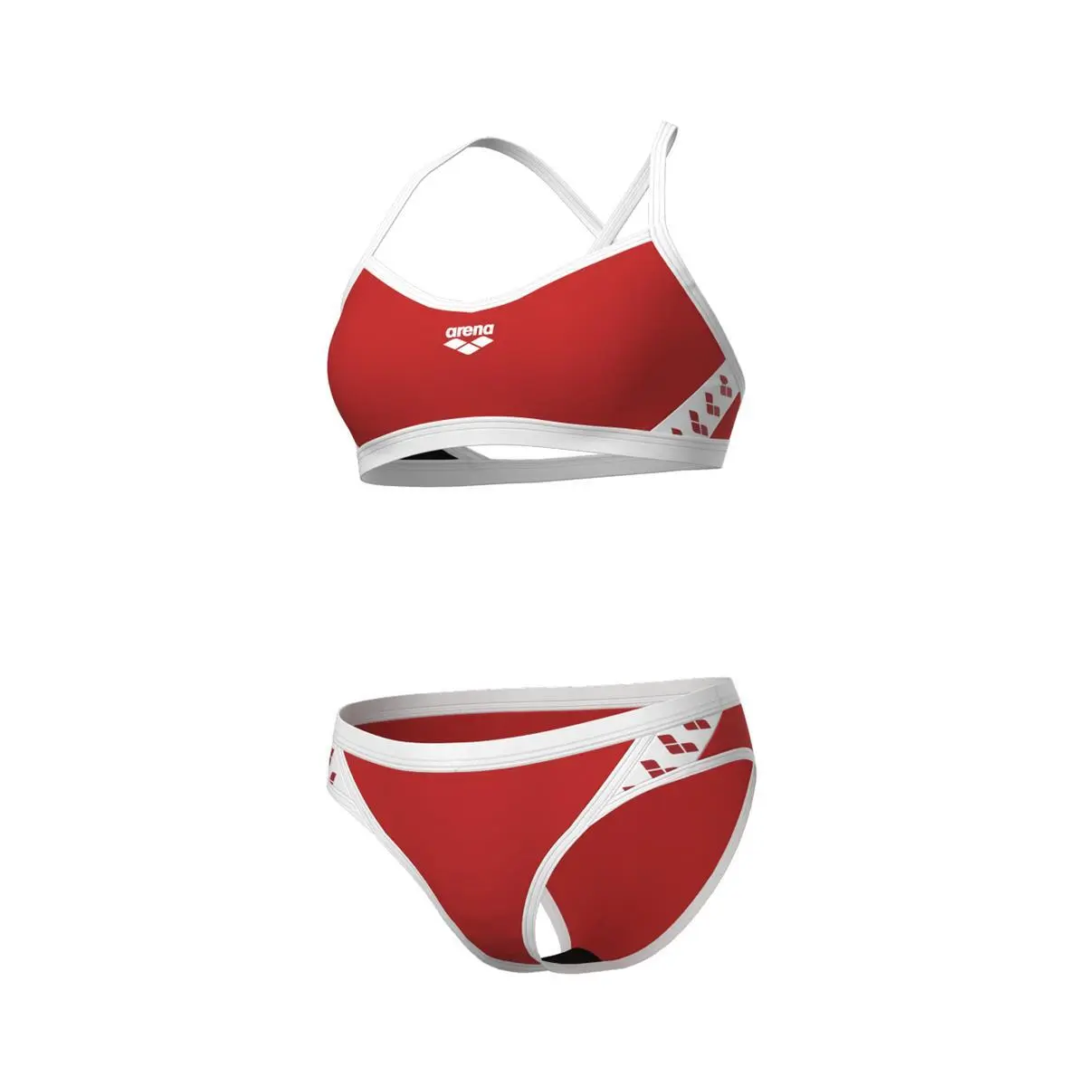Arena Women's Rouge Solid Cross-Back Two-Piece Swimsuit For Icons