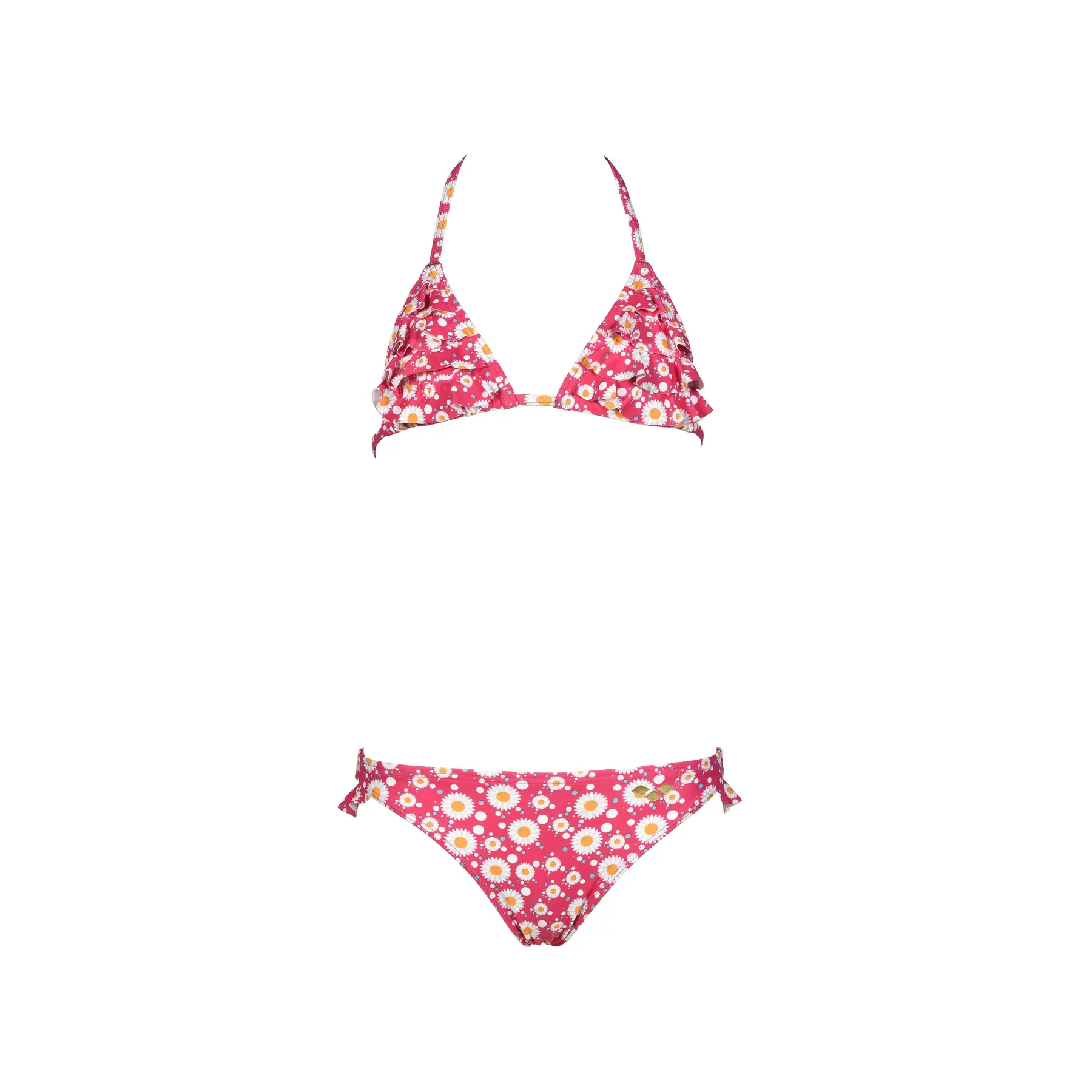 Arena Girls Rose 'S 2-Piece Triangle Swimsuit Bandea Allover