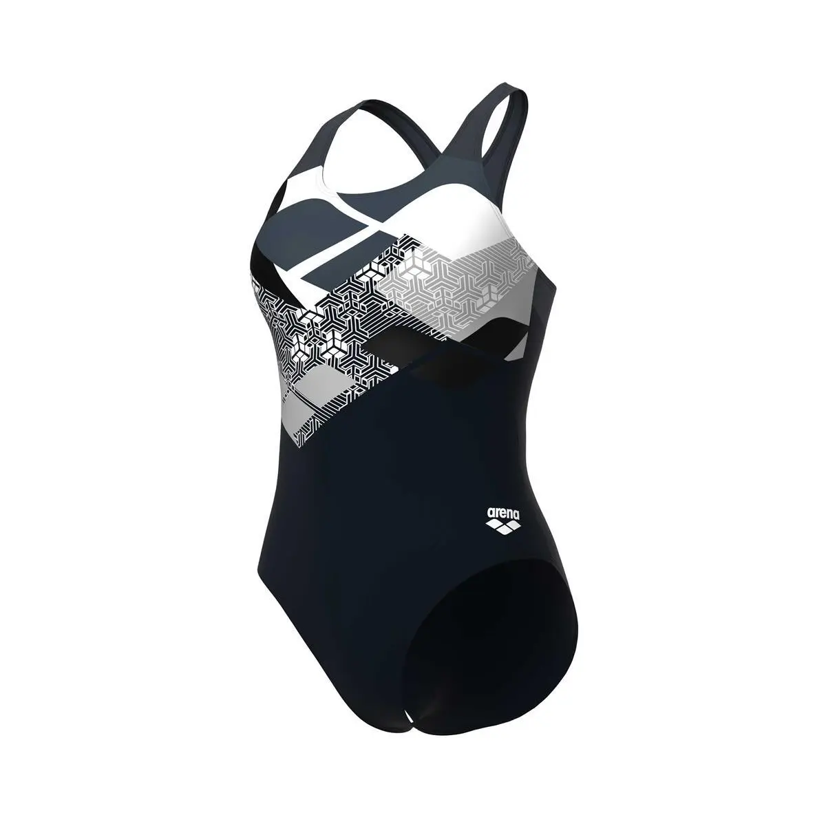 Arena Women's Noir 1-Piece Swimsuit Kikko Contro