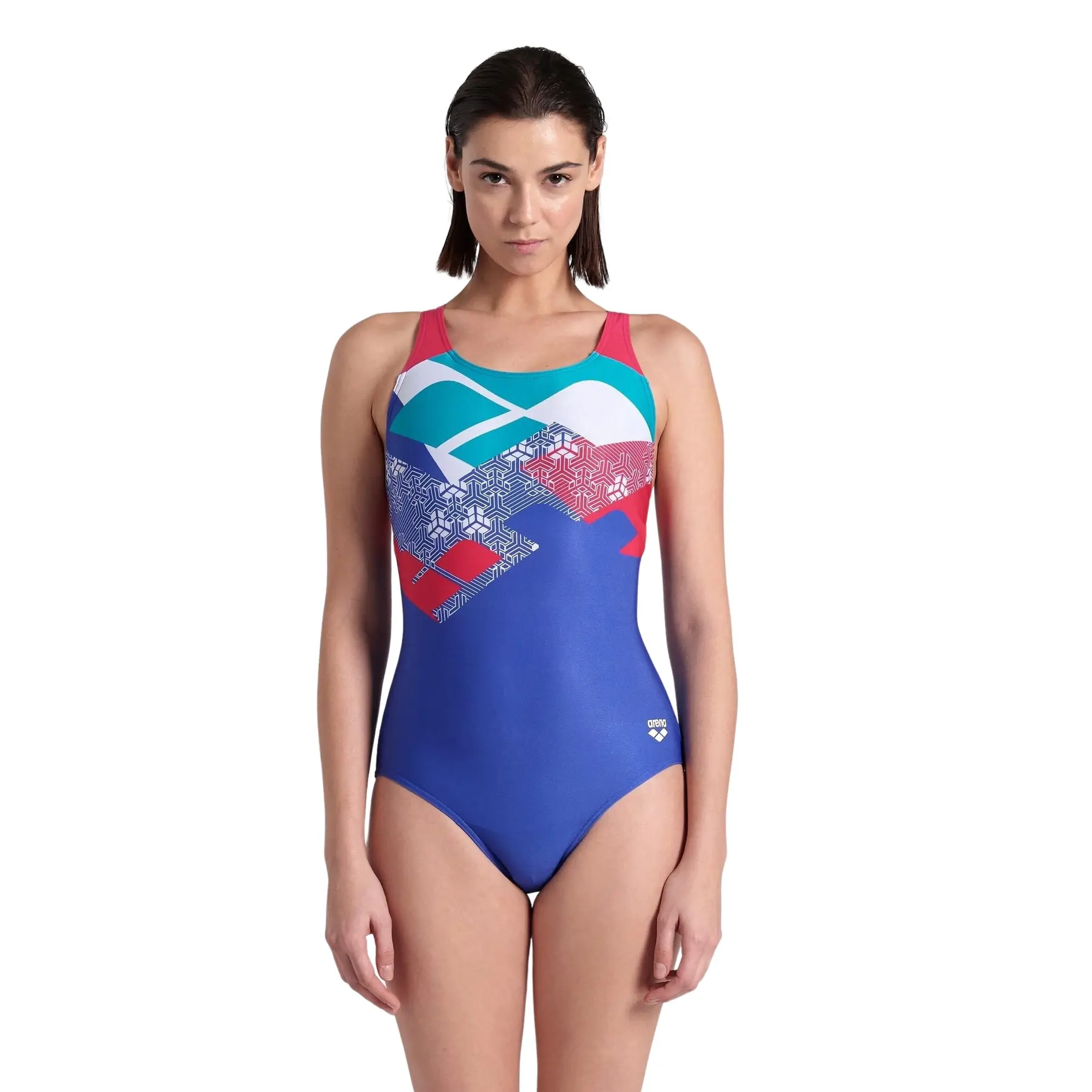 Arena Women's Bleu 1-Piece Swimsuit Kikko Contro