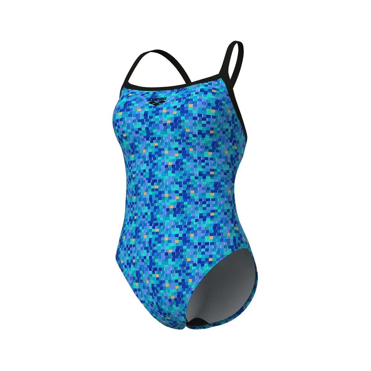 Arena Women's Noir 1-Piece Swimsuit Pooltiles Challen