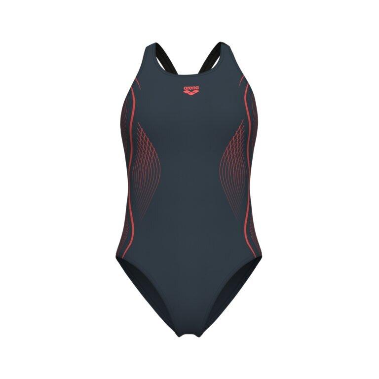 Maillot+de+bain+1+piece+femme+Arena+Grid+V+Back+Graphic