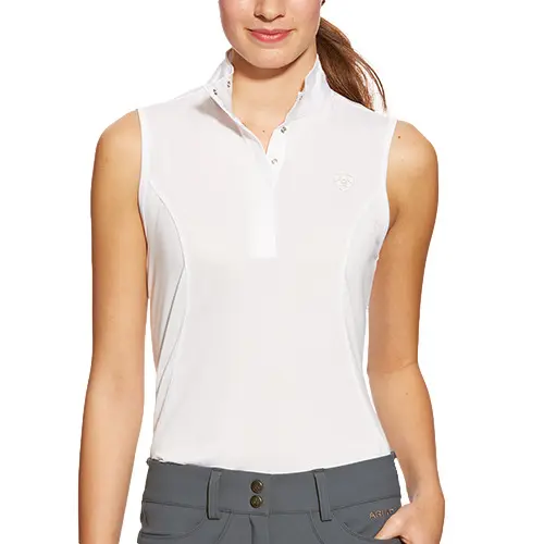 Meilleurs prix pour Polo de concours sans manches femme Ariat Aptos