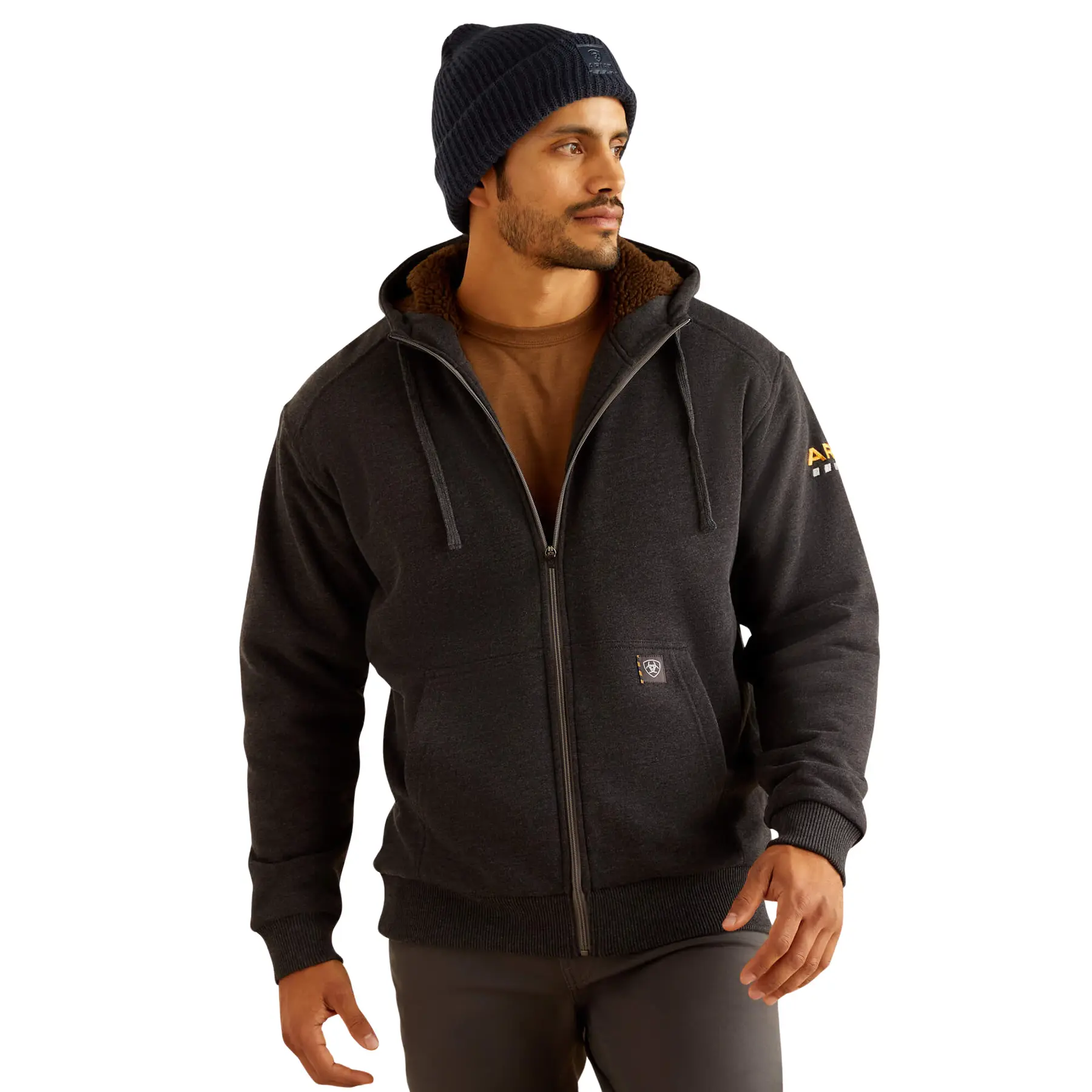 Image of Vollzip Hoodie Ariat Rebar All-Weather Sherpa-Lined