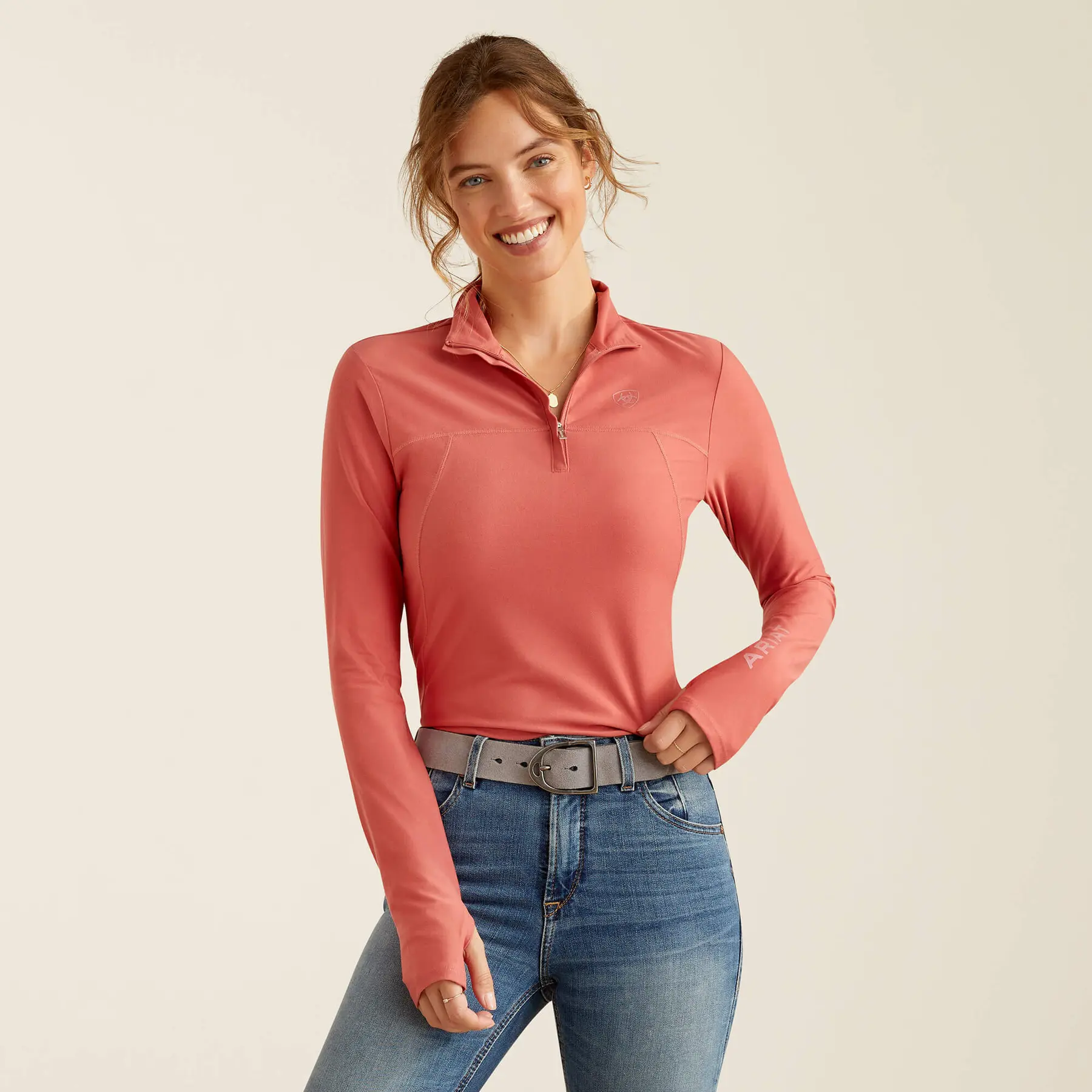 Ariat Women's Rose 1/4 Zip Riding Jersey Lowell 3.0