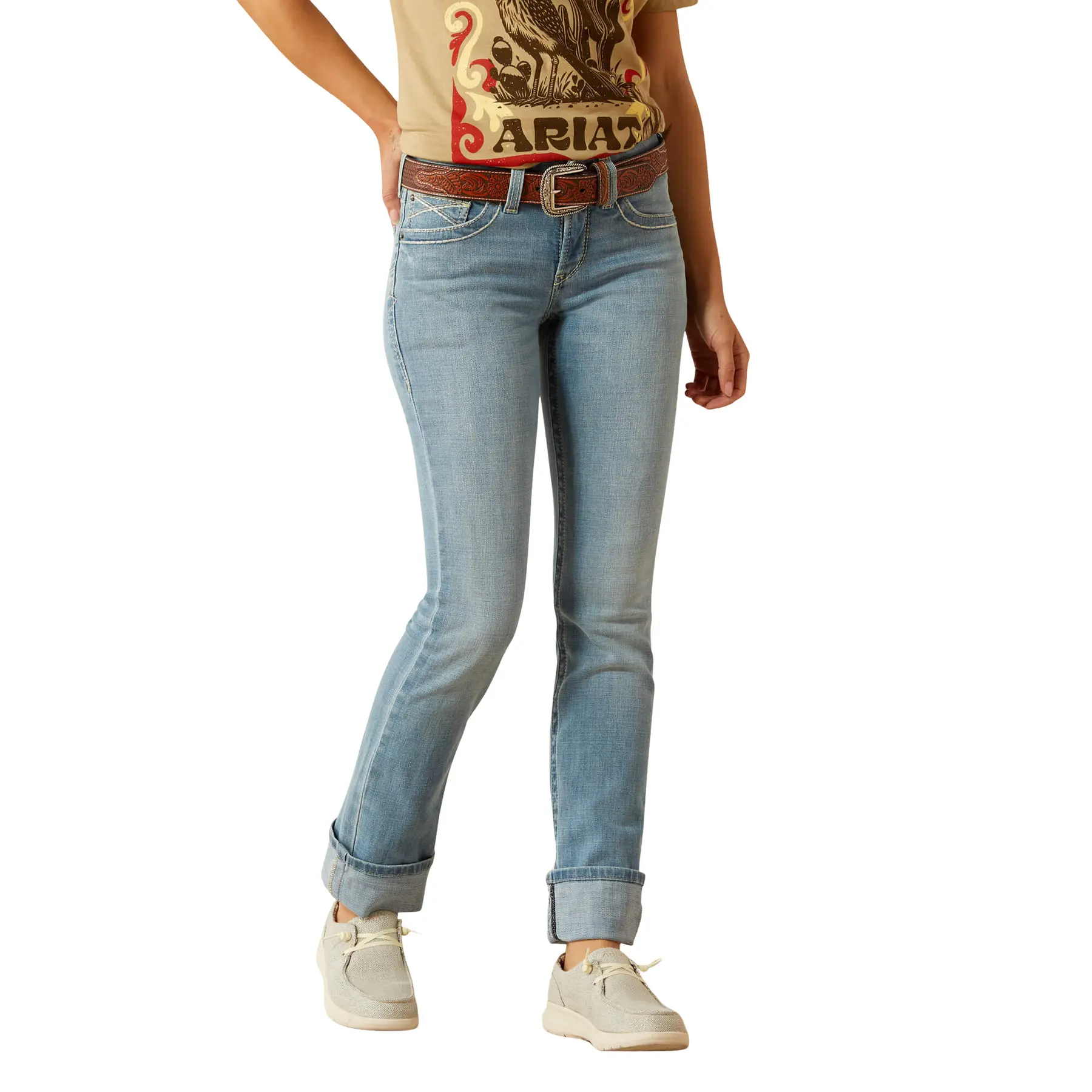 Comparer les prix de Jeans d'équitation Straight Leg femme Ariat Alina Perfect Rise