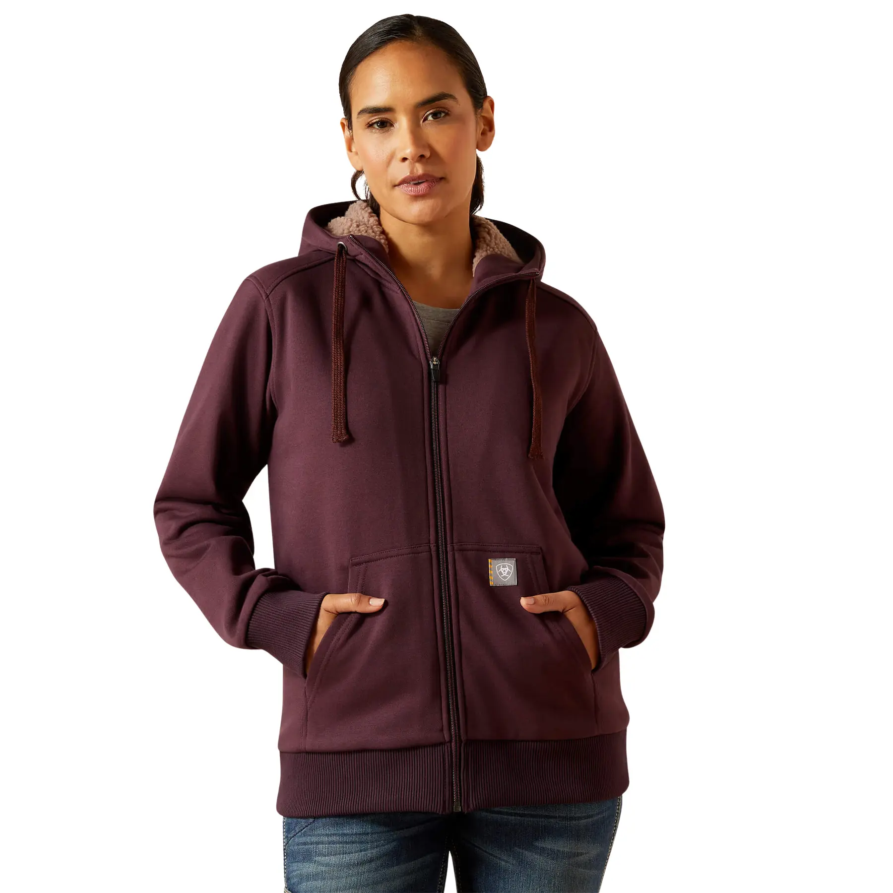 Women's full zip hoodie Ariat Rebar All-Weather Sherpa