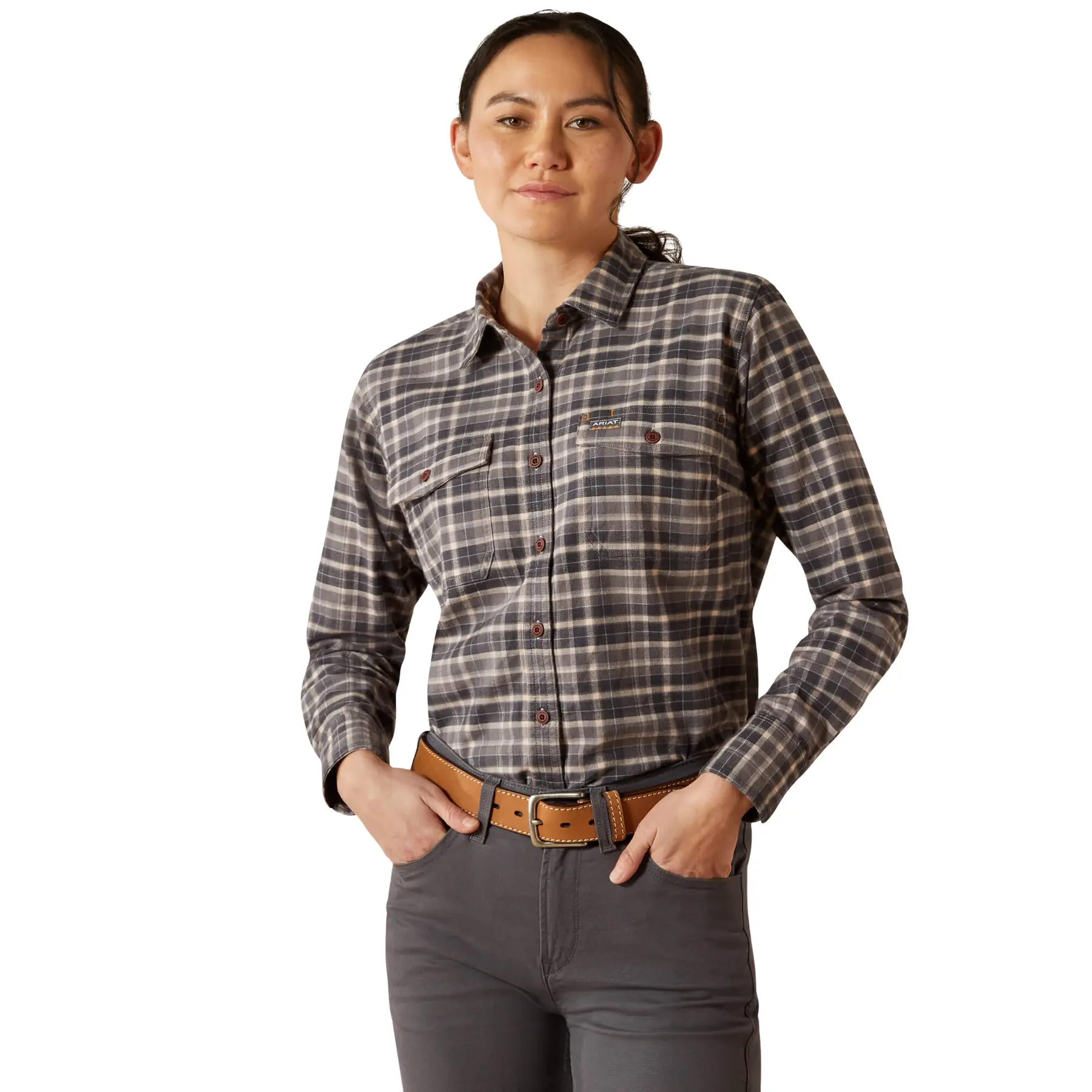 Image of Überhemd, Damen Ariat Rebar Flannel DuraStretch