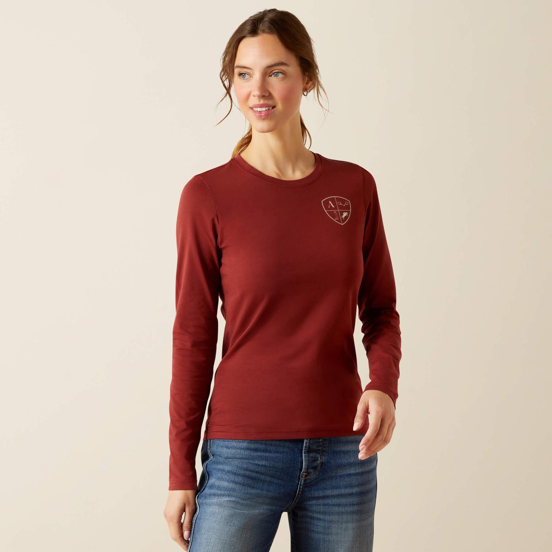 Comparer les prix de T-shirt manches longues femme Ariat Eq Icons