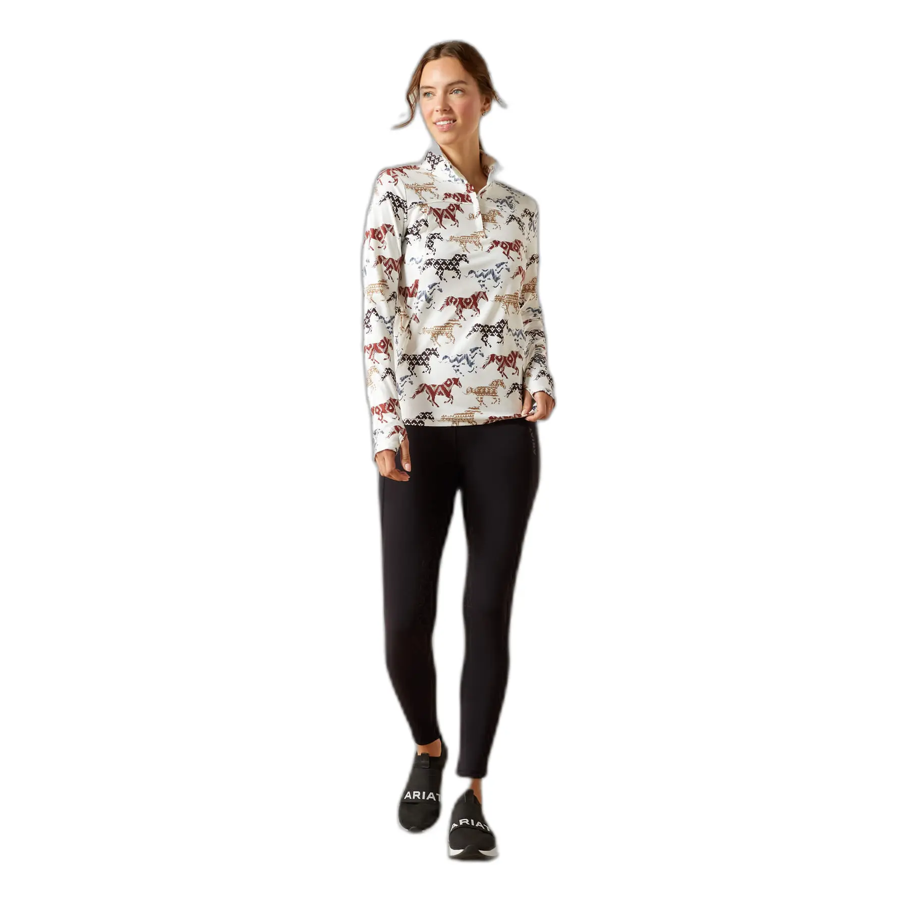 Ariat Women's Blanc 1/4 Zip Riding Jersey Lowell 3.0