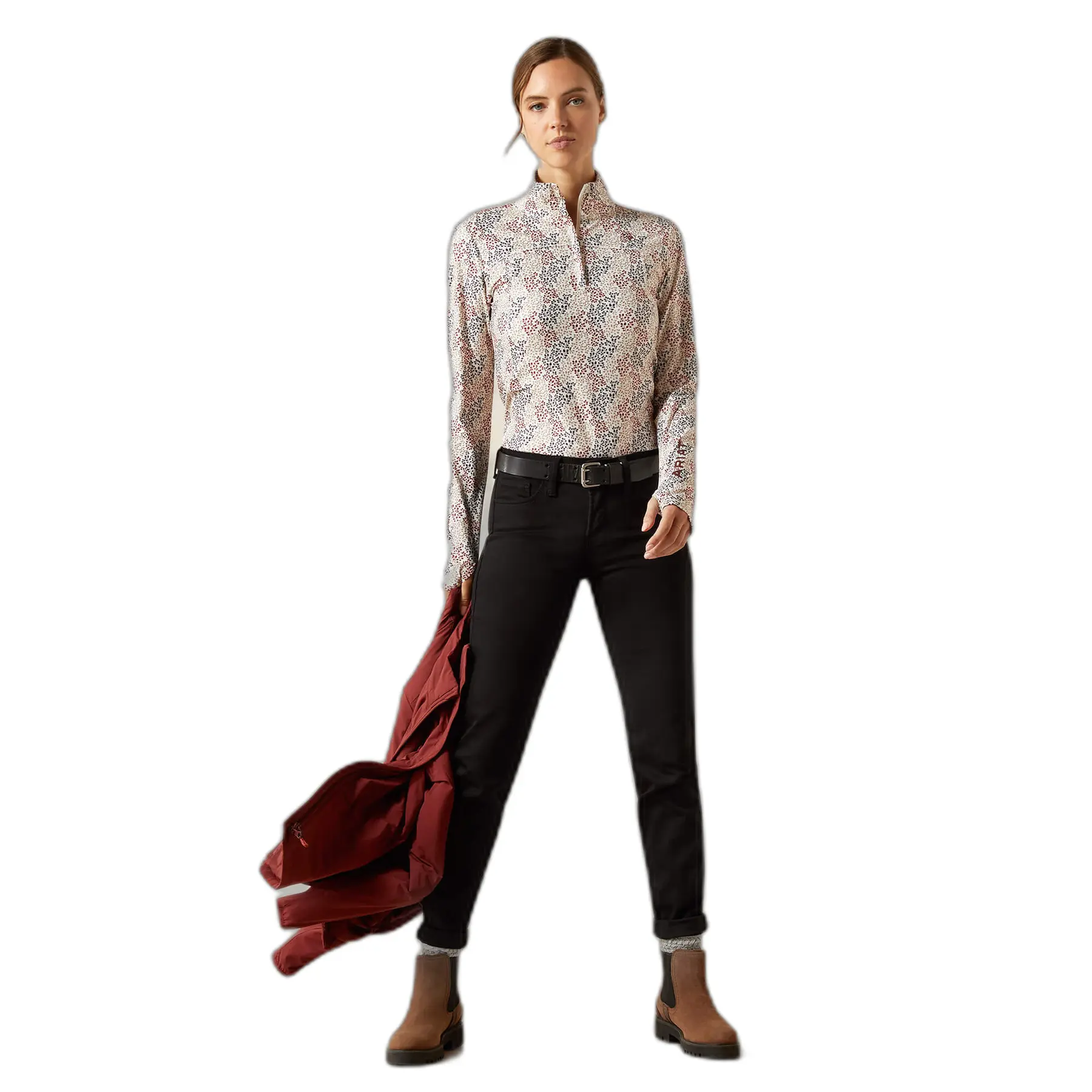 Ariat Women's Blanc 1/4 Zip Riding Jersey Lowell 3.0