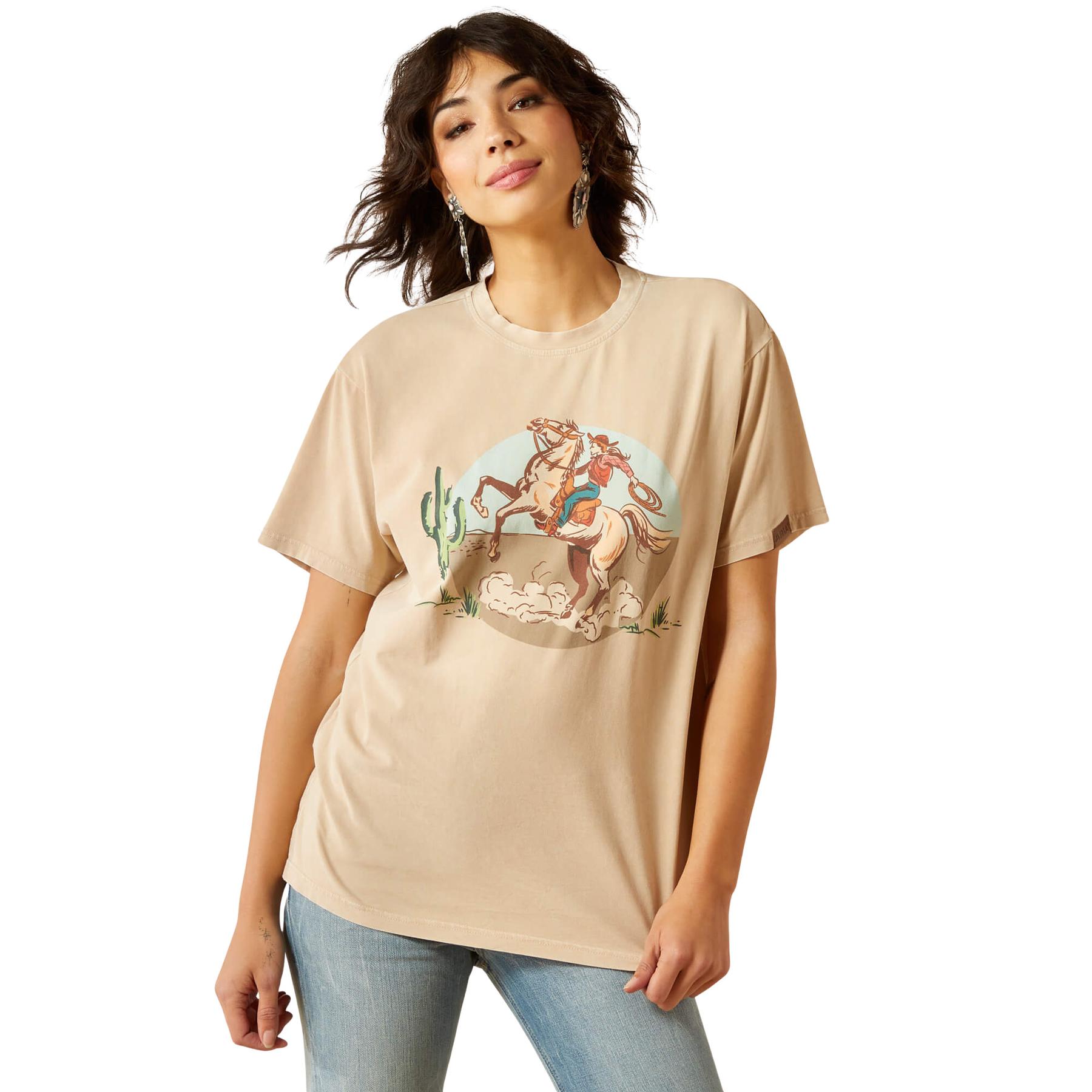 Comparer les prix de T-shirt femme Ariat Ride On