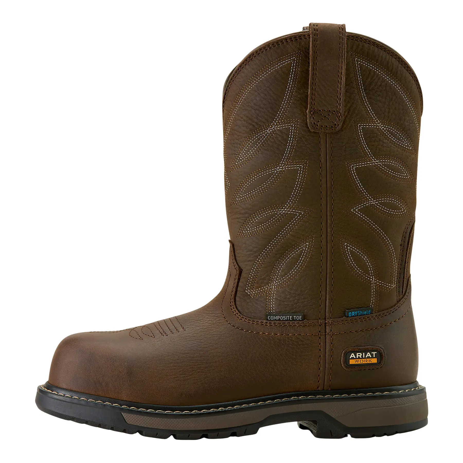 Women's leather safety boots Ariat Riveter Pull-On Waterproof Composite Toe