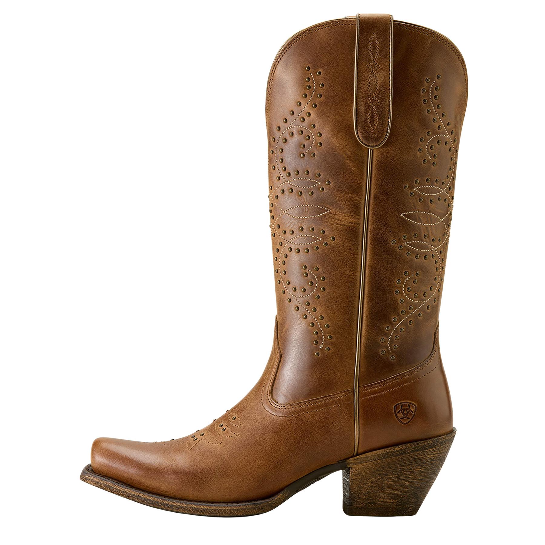 Comparer les prix de Bottes western cuir femme Ariat Madison Square Toe