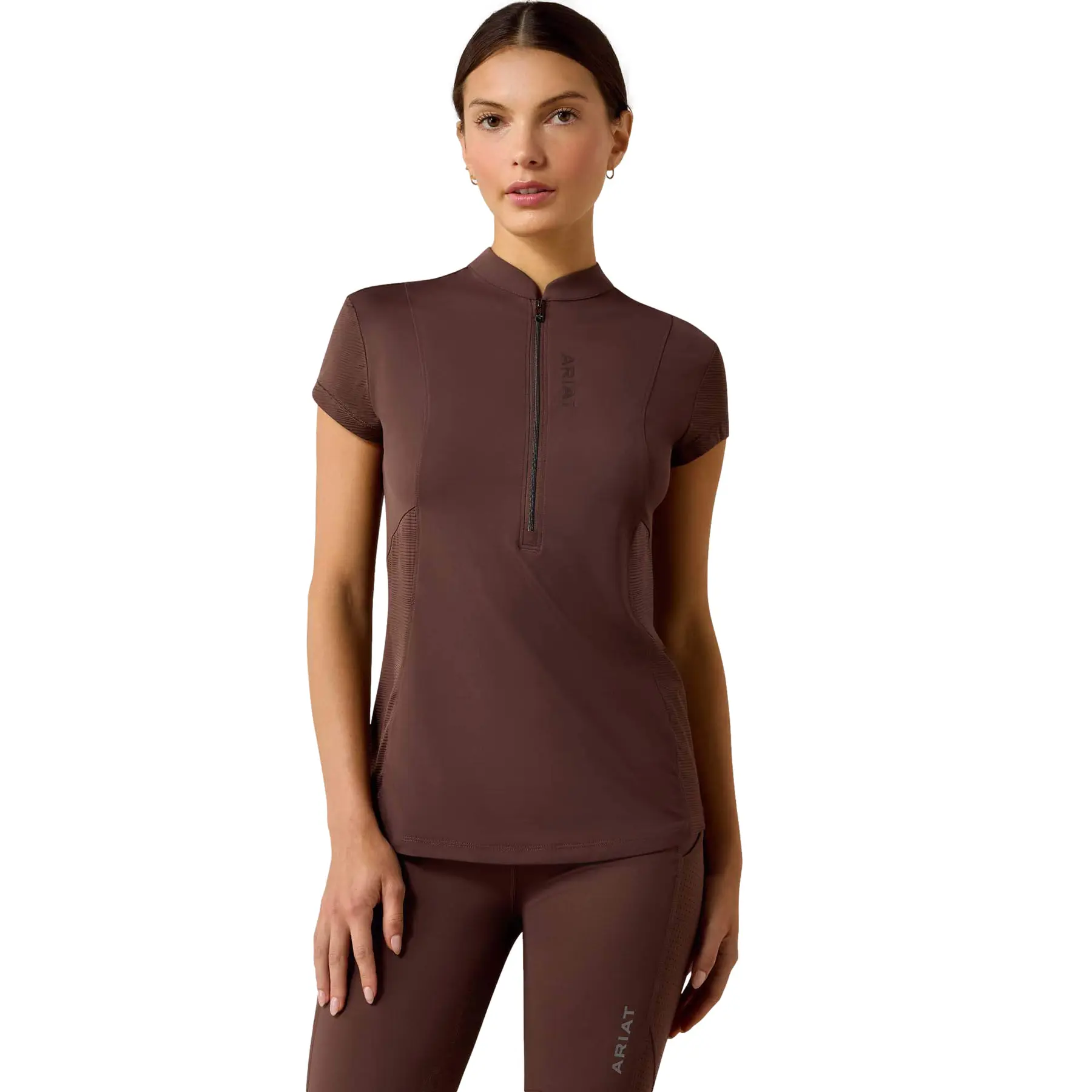 Reittrikot 1/2 Reißverschluss, Damen Ariat