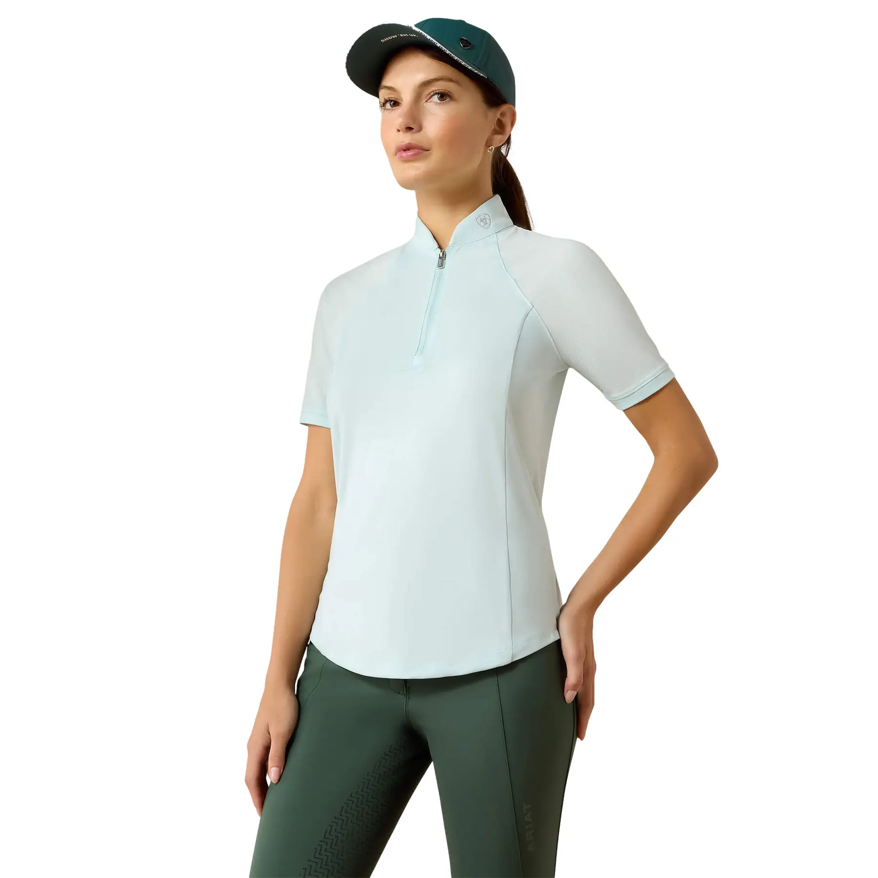 Meilleurs prix pour Maillot équitation 1/4 zip femme Ariat Soquel