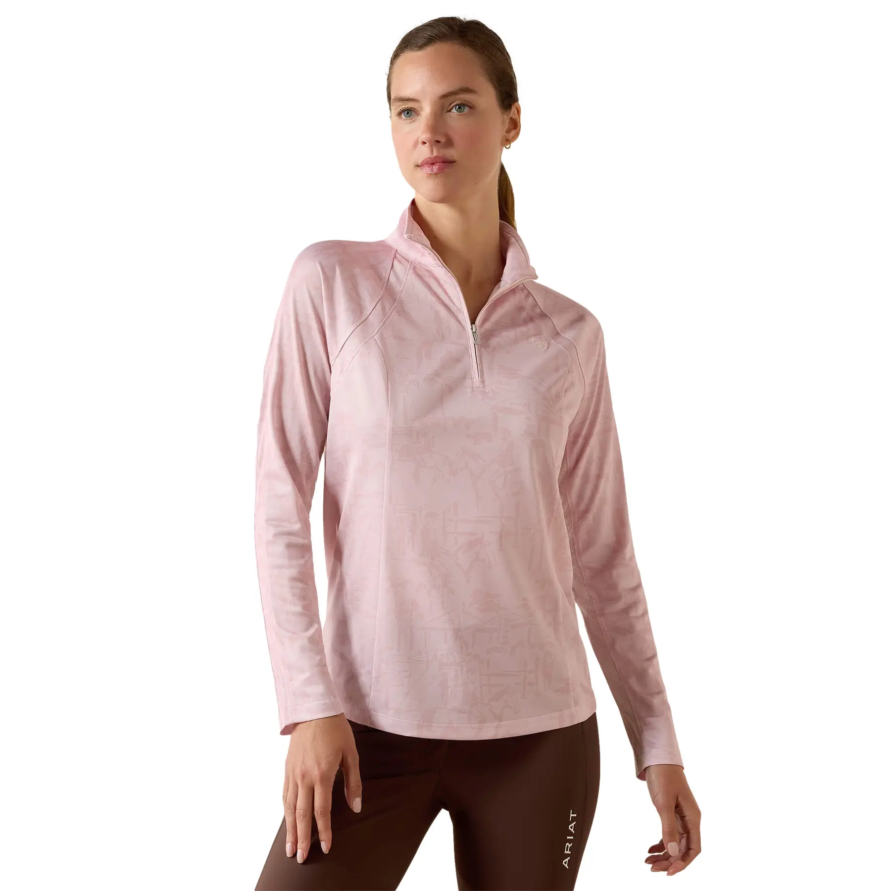Reittrikot 1/4 Reißverschluss, Damen Ariat Sunstopper 3.0